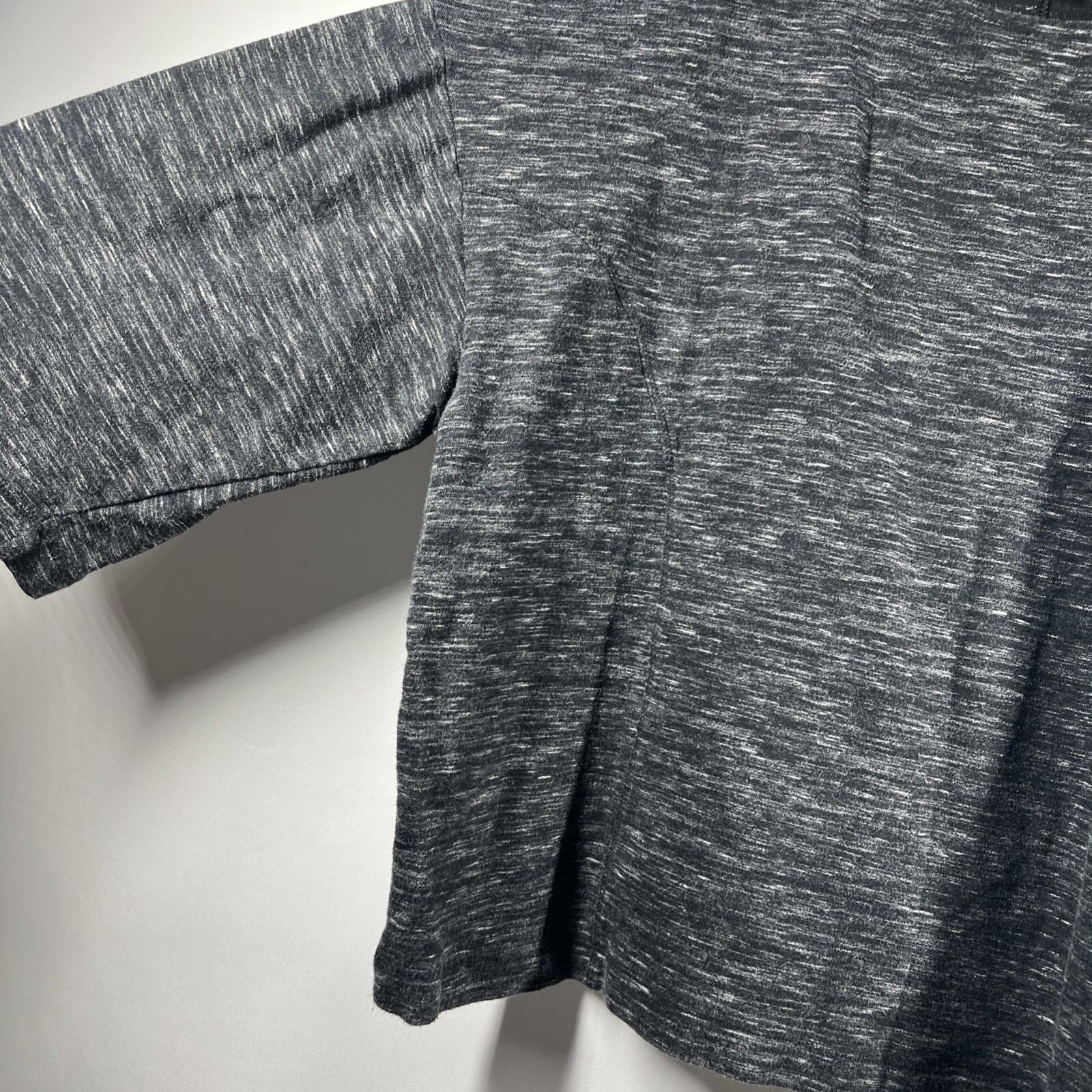 Pure Jill J Jill Top Large Lagenlook Black Casual Pullover Short Wide Oversized