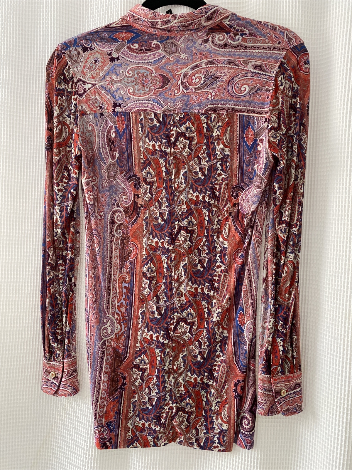 NWOT ISABEL MARANT Runway “Macao” Paisley Top SZ 38 Pink Purple Milena Shirt