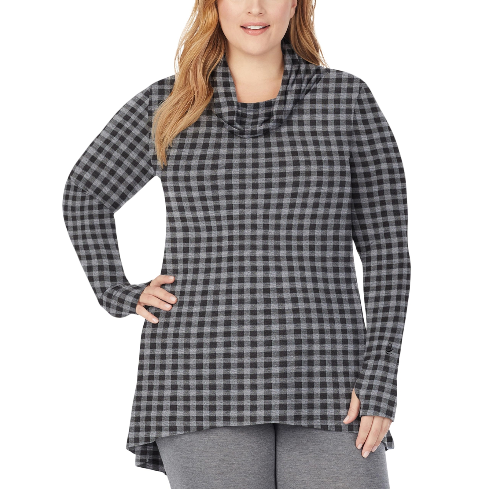 Softwear With Stretch Long Sleeve Cowl Tunic