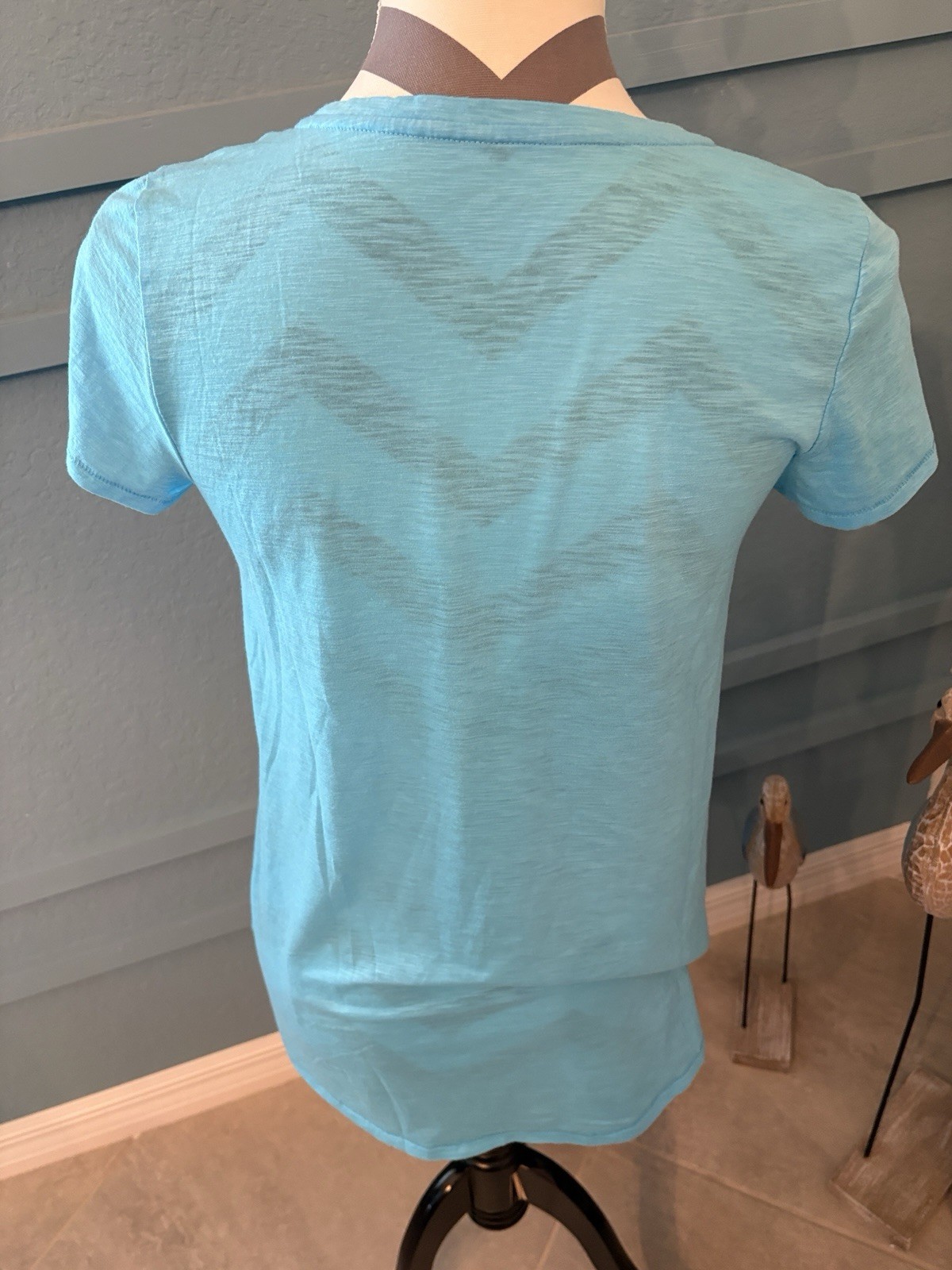 Lilly Pulitzer Shirt Womens S Blue Crew Neck Short Sleeve Tee Top Ladies NWOT