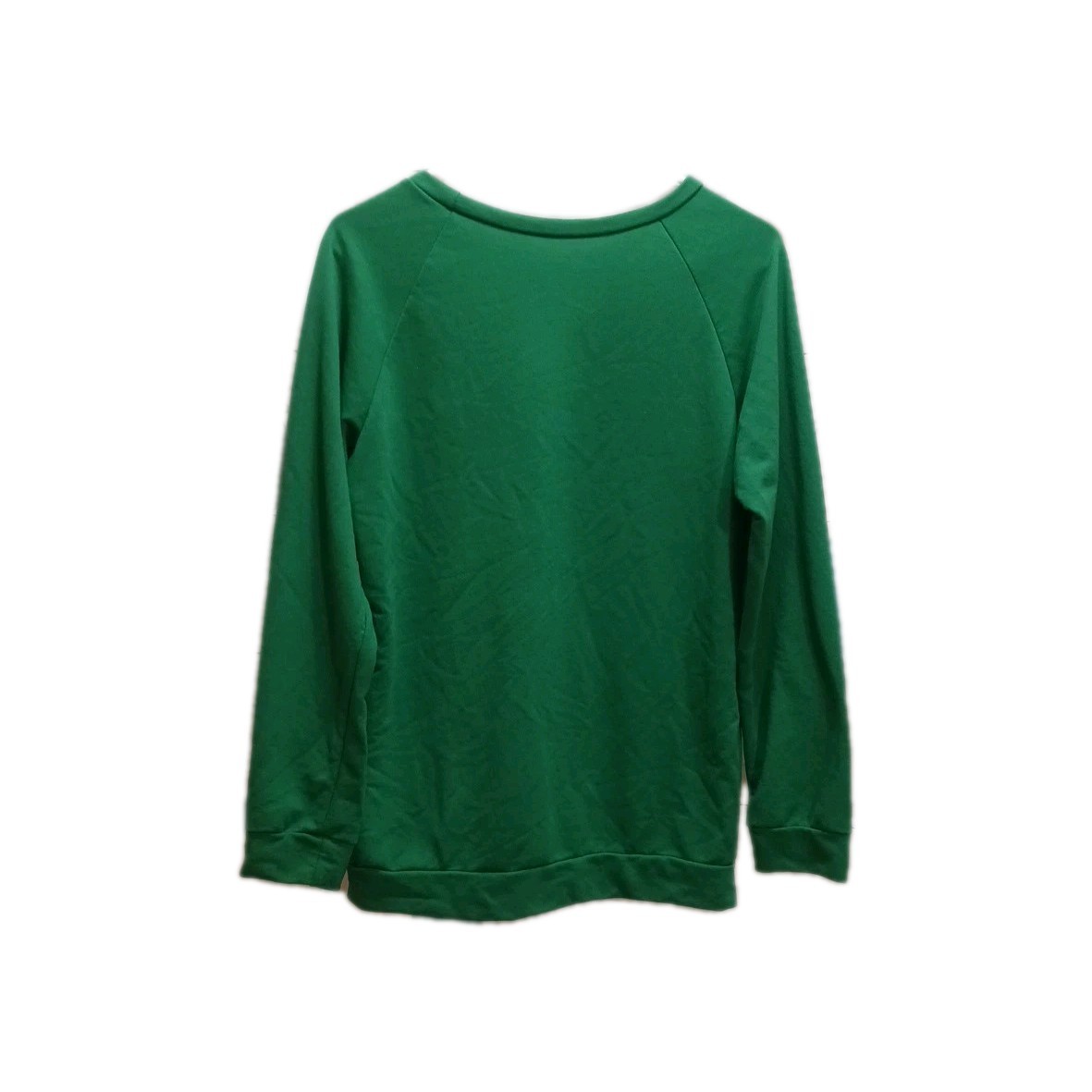 Woman’s T_SHIRT Long Sleeve 100% Polyster Sz S Green