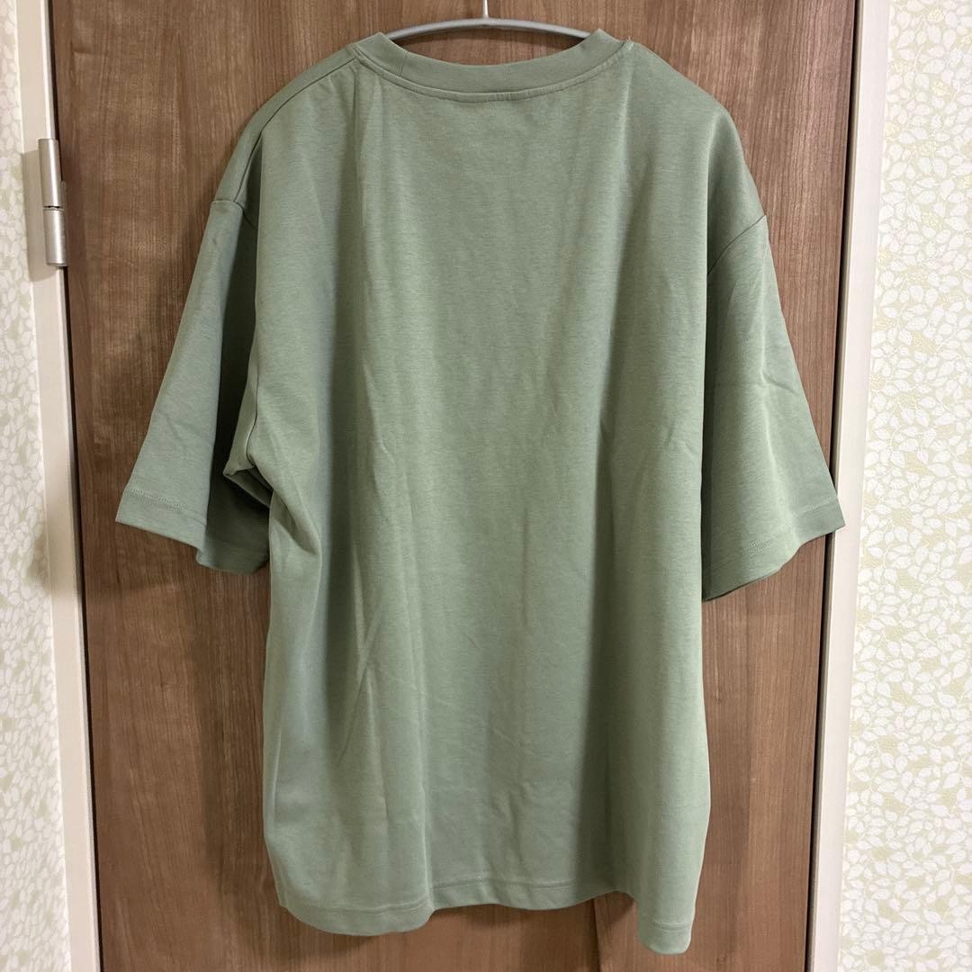 UNIQLO U AIRism Cotton Oversized T Shirt Green XL New
