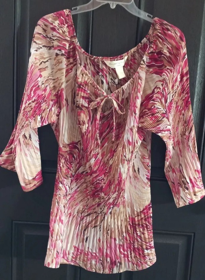 Womens Blouse New York City Design 14/16 Multicolor with Nice Design