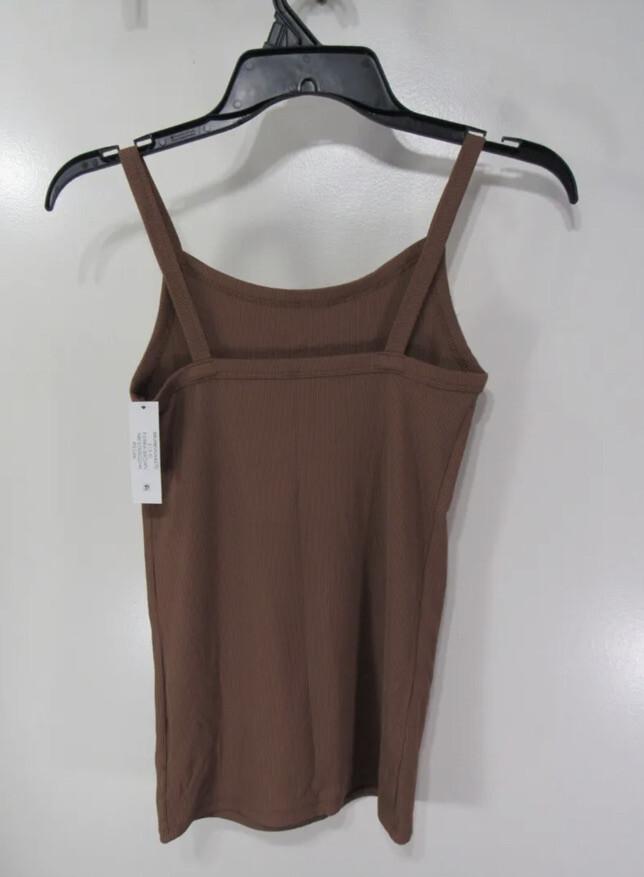 No Boundaries Rib Cami Tierra Brown Tank Too Woman M
