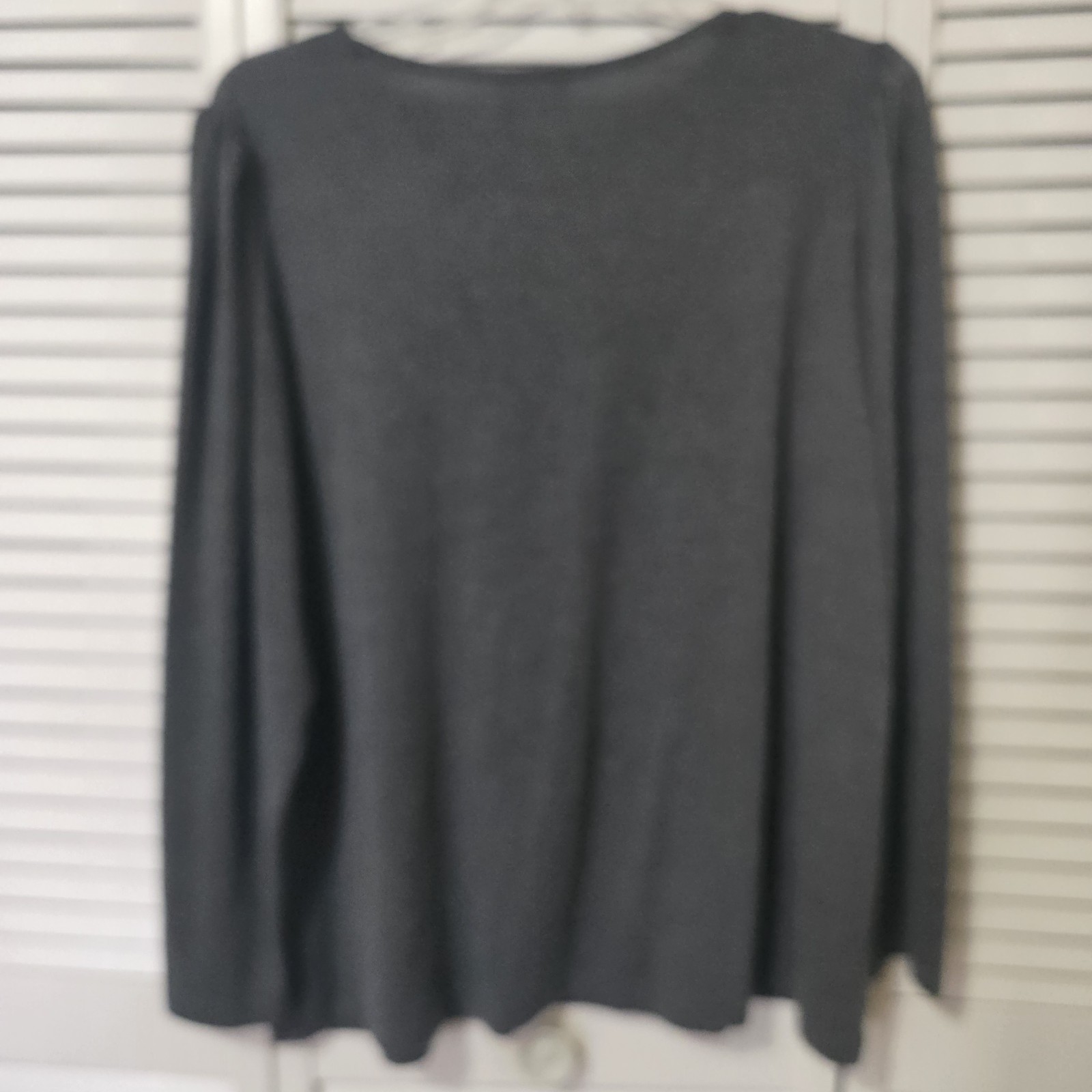OFEEFAN Women’s long-sleeve Pullover Gray top Size 3XL Nwt