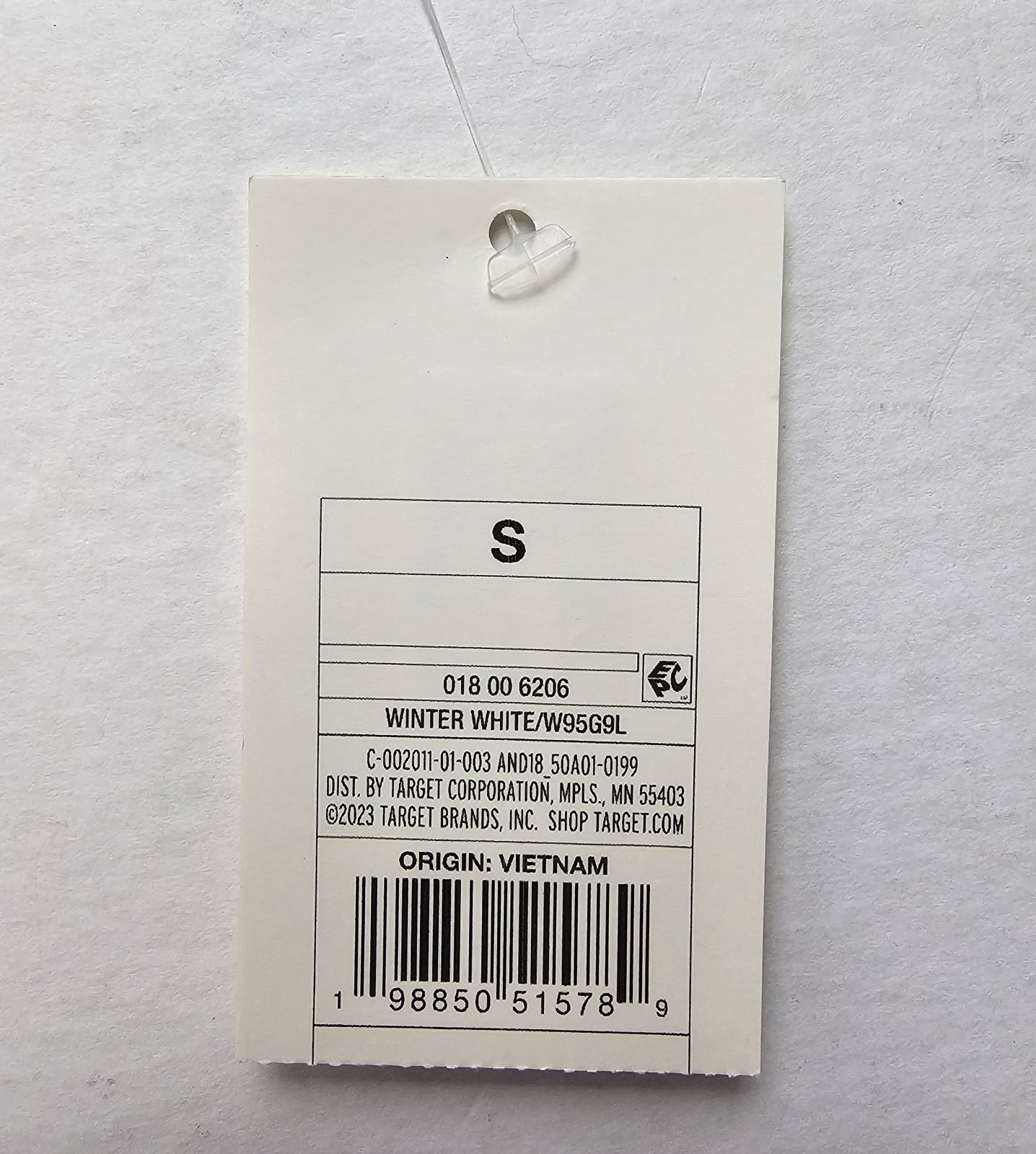 A New Day Seamless Scoop Neck Tank Top with Shelf Bra, Winter White/Ivory, Sz.S