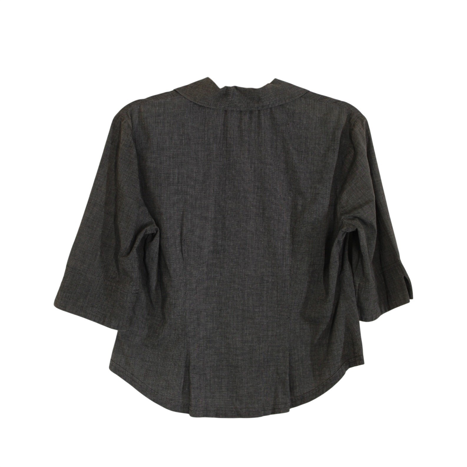 Crop Button Down Copper Key Sz M