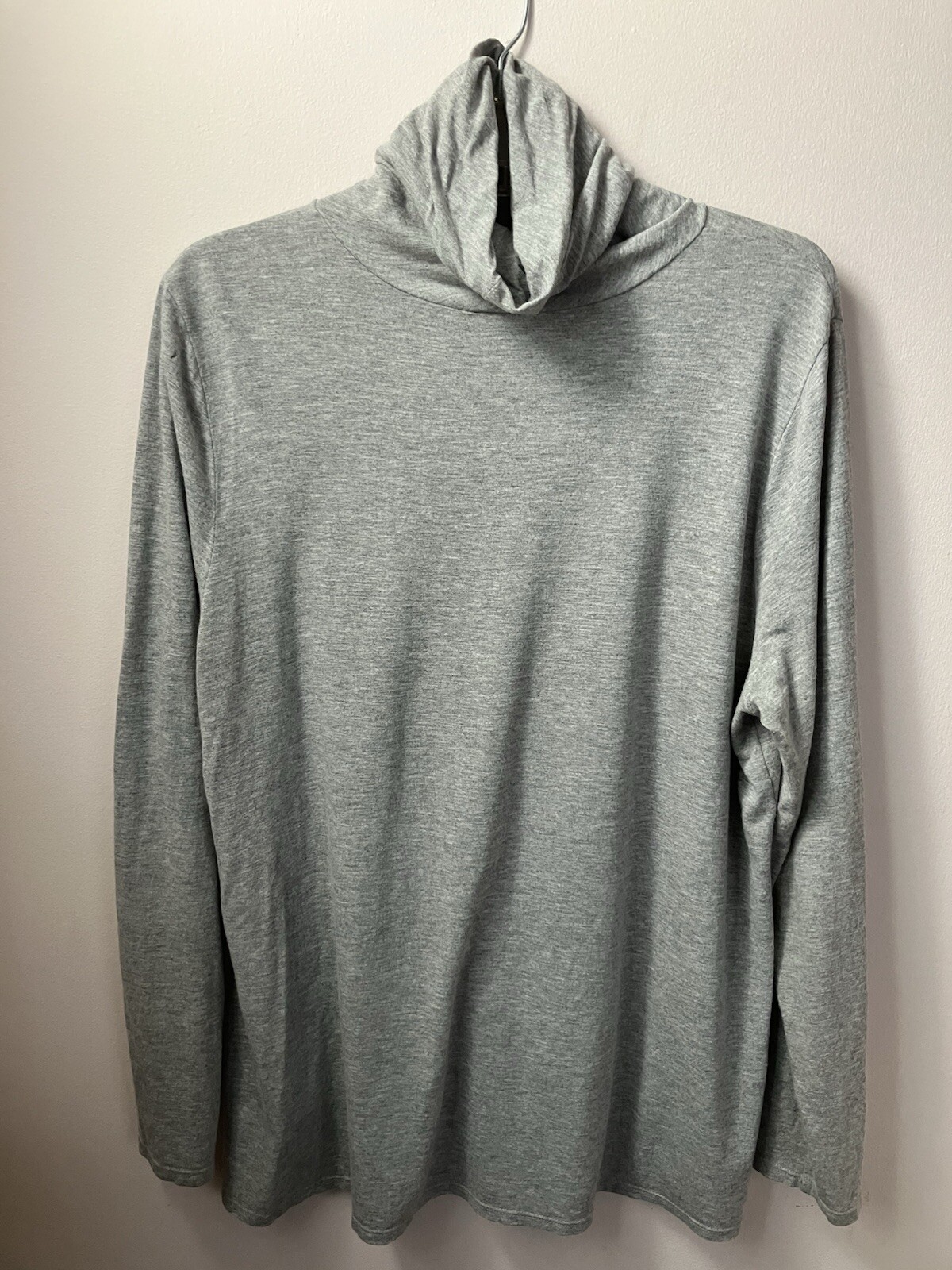 J. Jill XL Gray Turtleneck Long Sleeve Super Soft Rayon Lycra EUC
