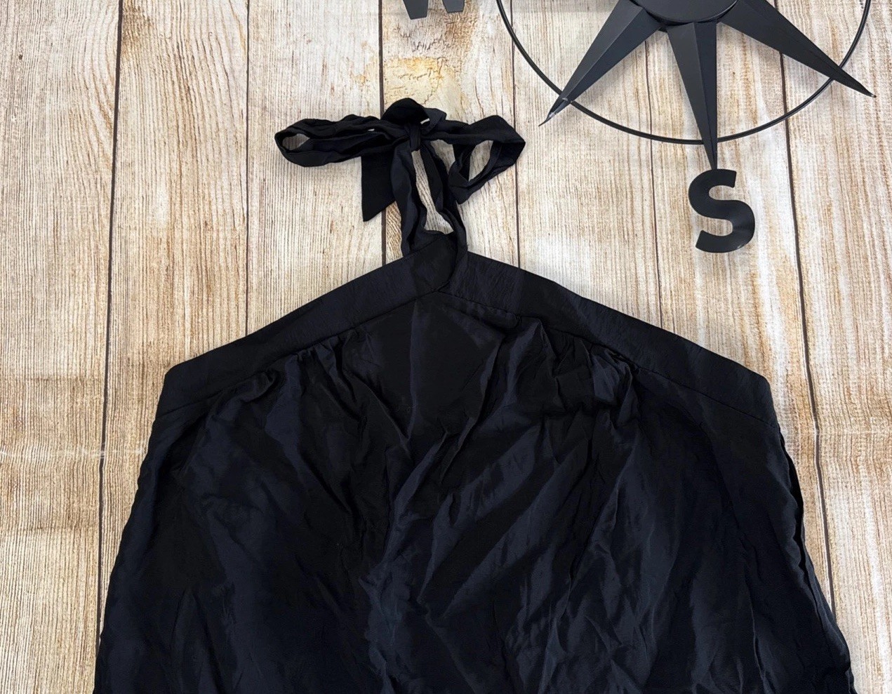 Sofia Jeans Women’s Tie Halter Top Size XXL(20) Black Soot