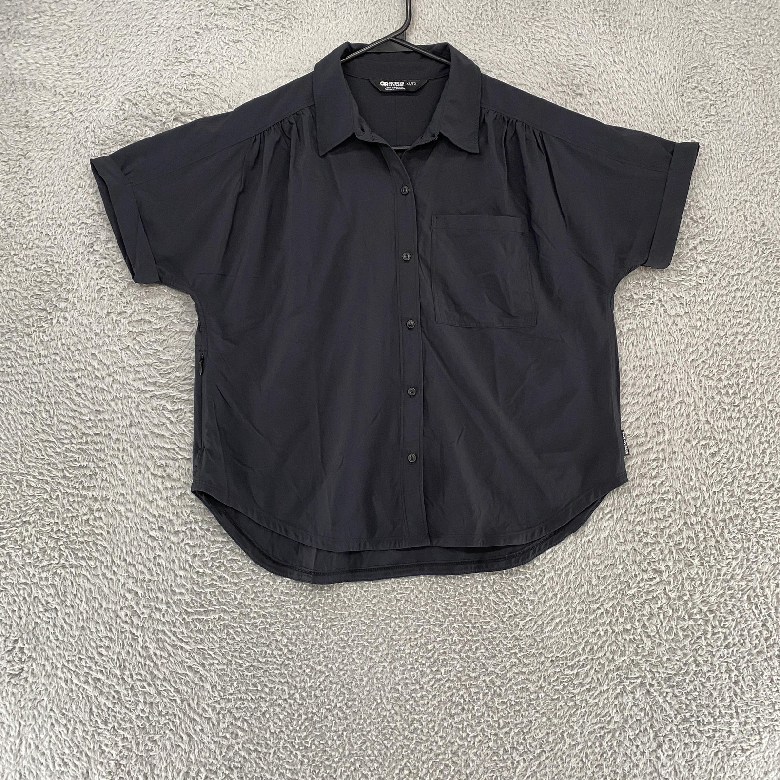 Outdoor Research Shirt Womens XS Black Dolman Hiking Wicking Nylon Stretch