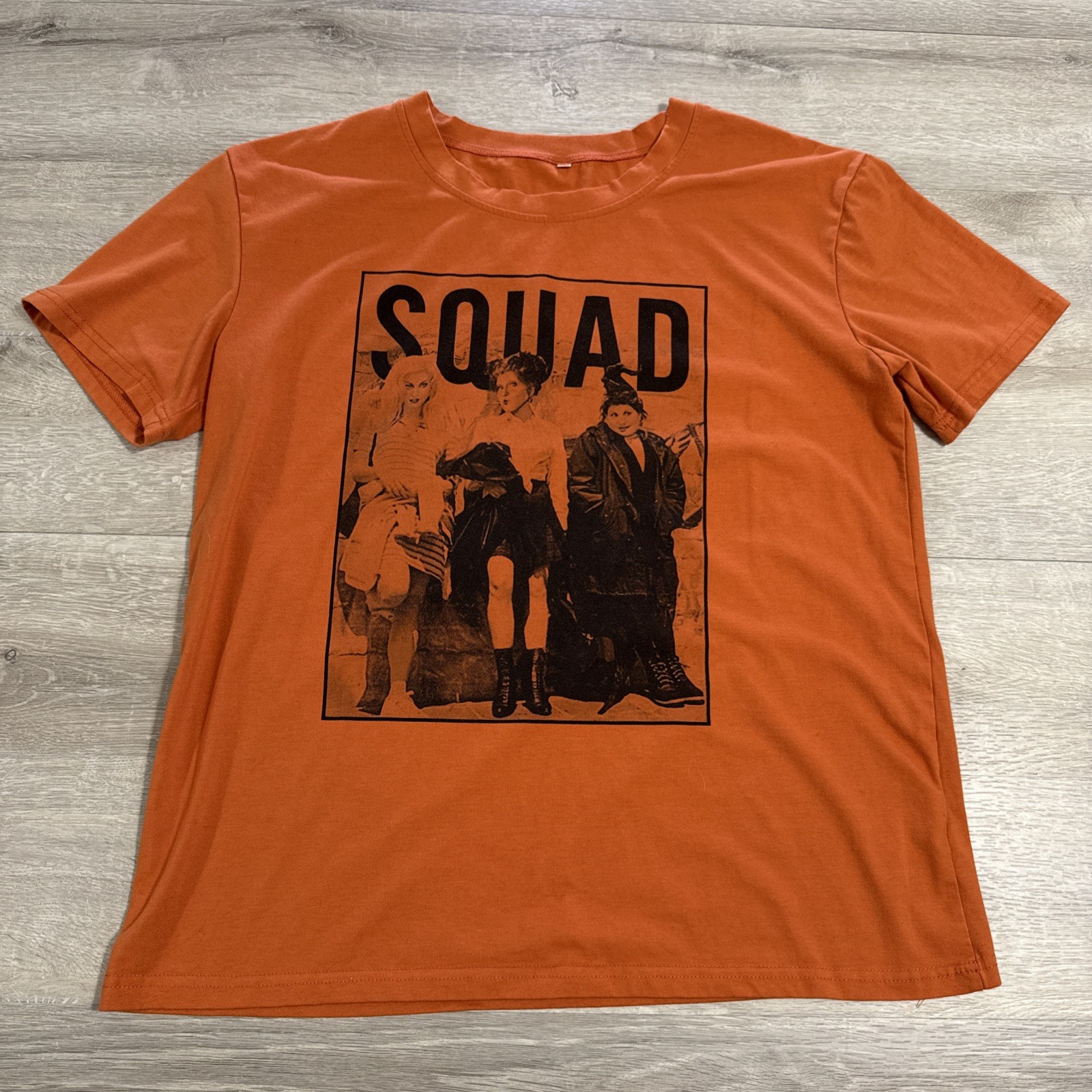 Hocus Pocus Sanderson Sisters Squad Shirt Orange Tee Women’s Size 6 XL
