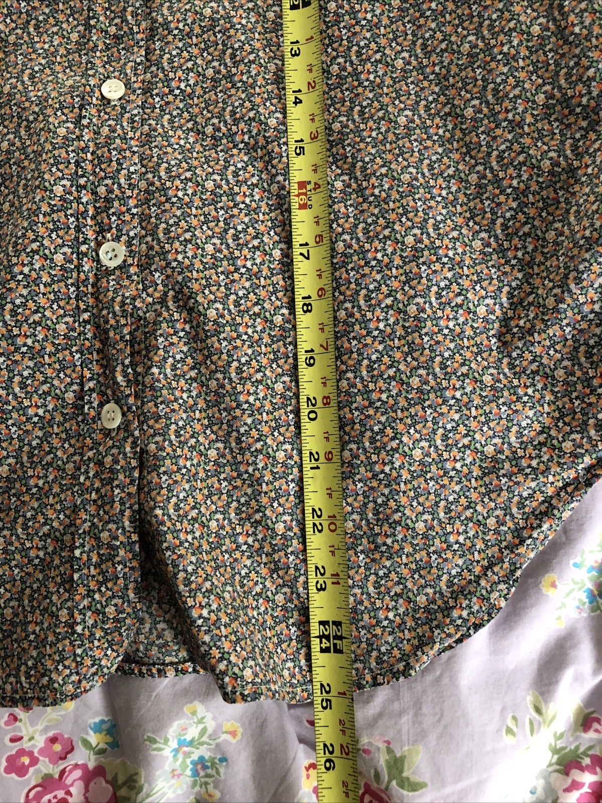 Vintage Liberty of London Tana Lawn Cotton Shirt Made in England UK 10 PTP 20”