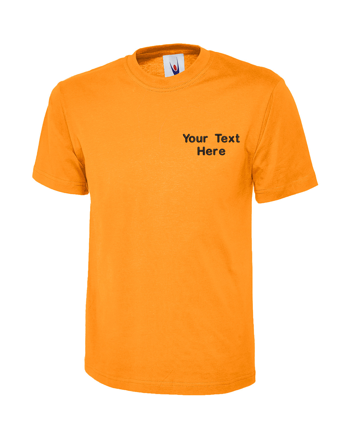 Personalised Uneek Embroidered Pack of Classic T-Shirt Your Text Logo Workwear