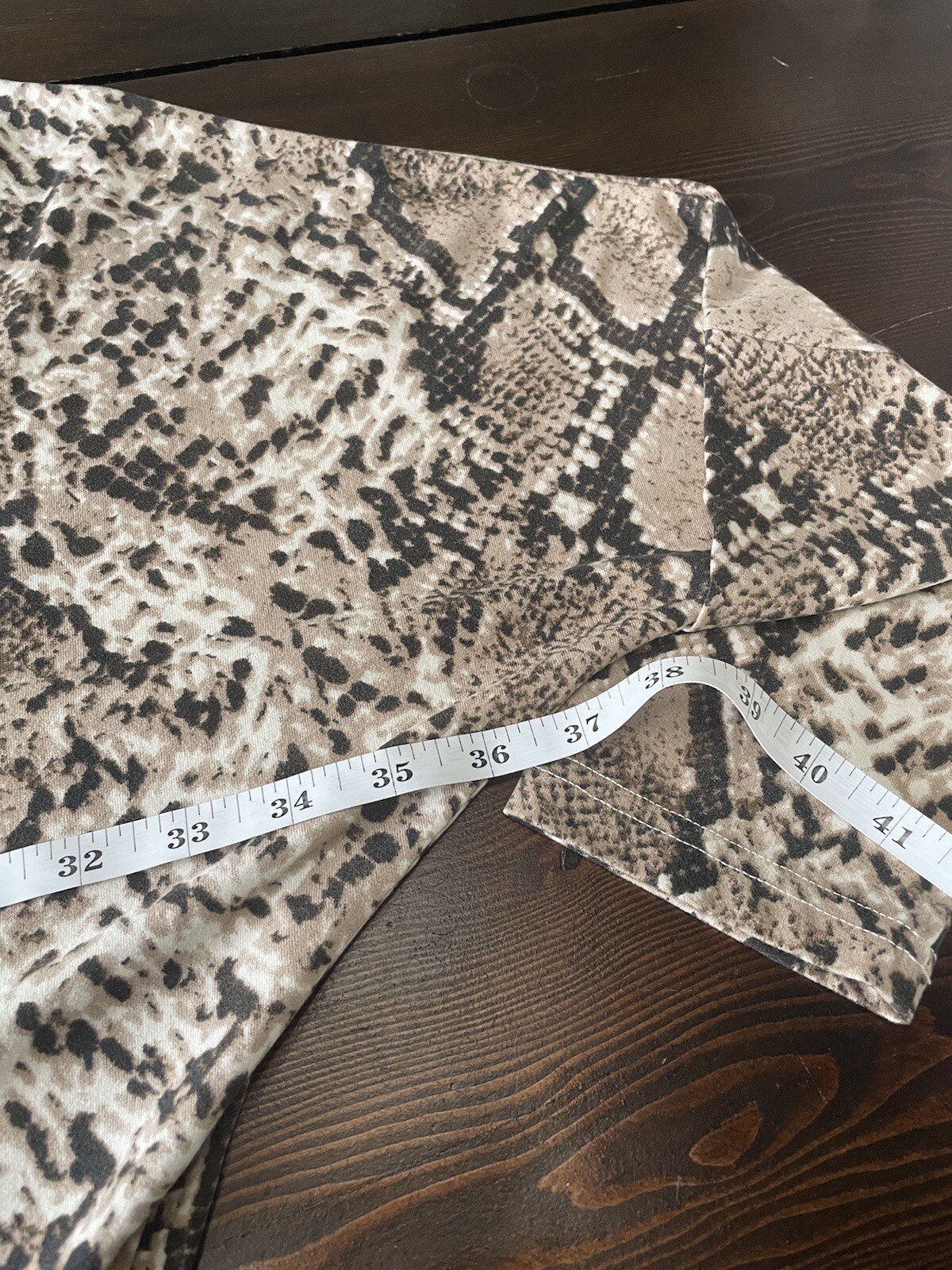 NWOT Perfectly Priscilla Snake Skin Blouse Soft Oversized Loose Sz 2XL Stretch