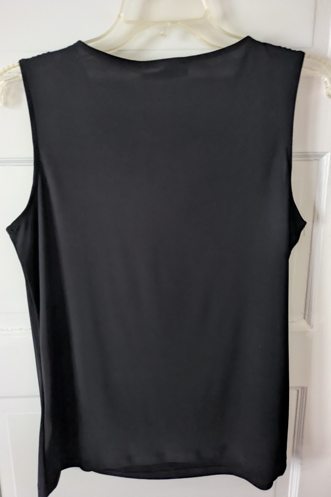 Nine West Black Twist Front Cutout Sleeveless Knit Tank Top Womens Sz Small NWT