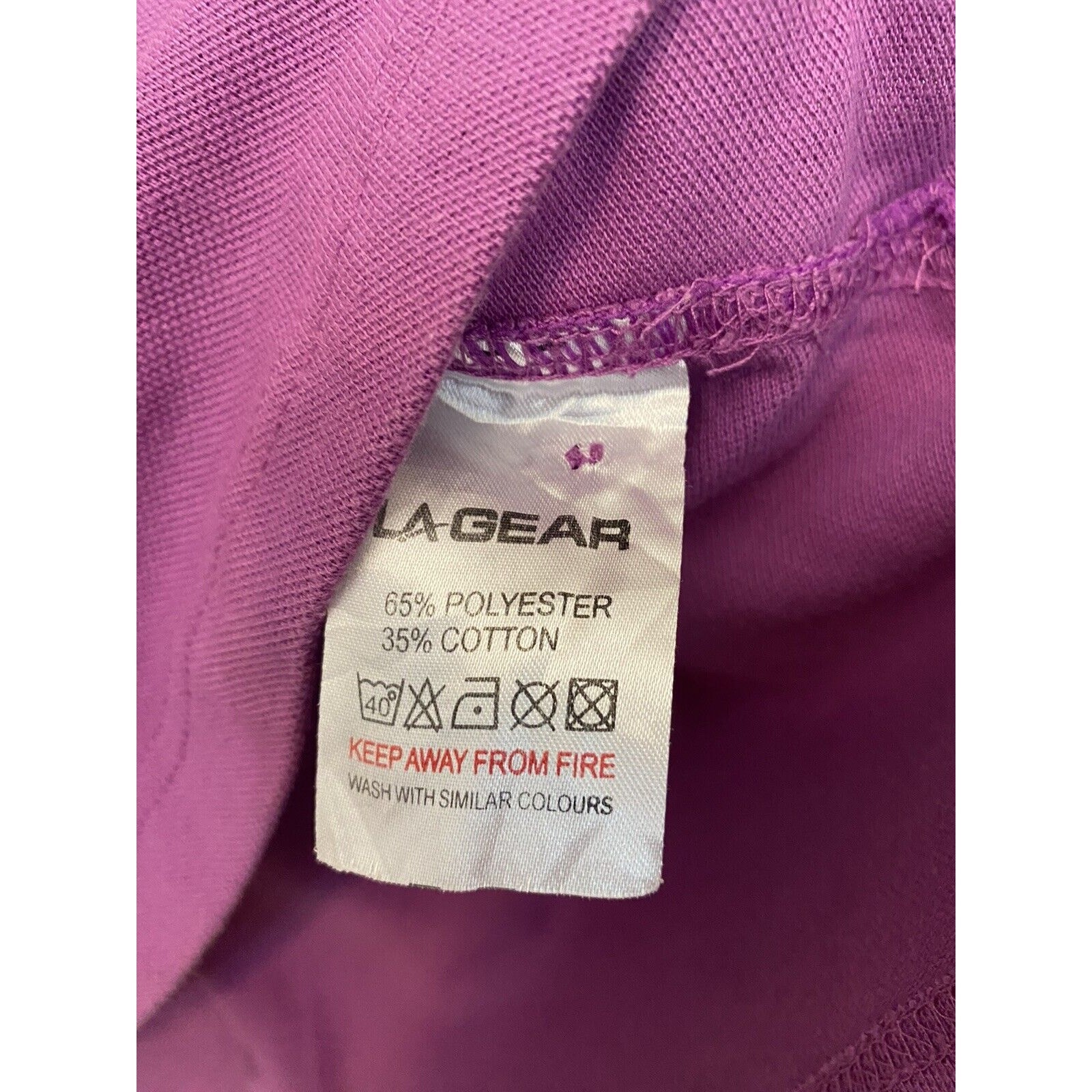 Vintage LA Gear Athletic Style Top Tee Shirt 90s Womens T Shirt Purple Size 18