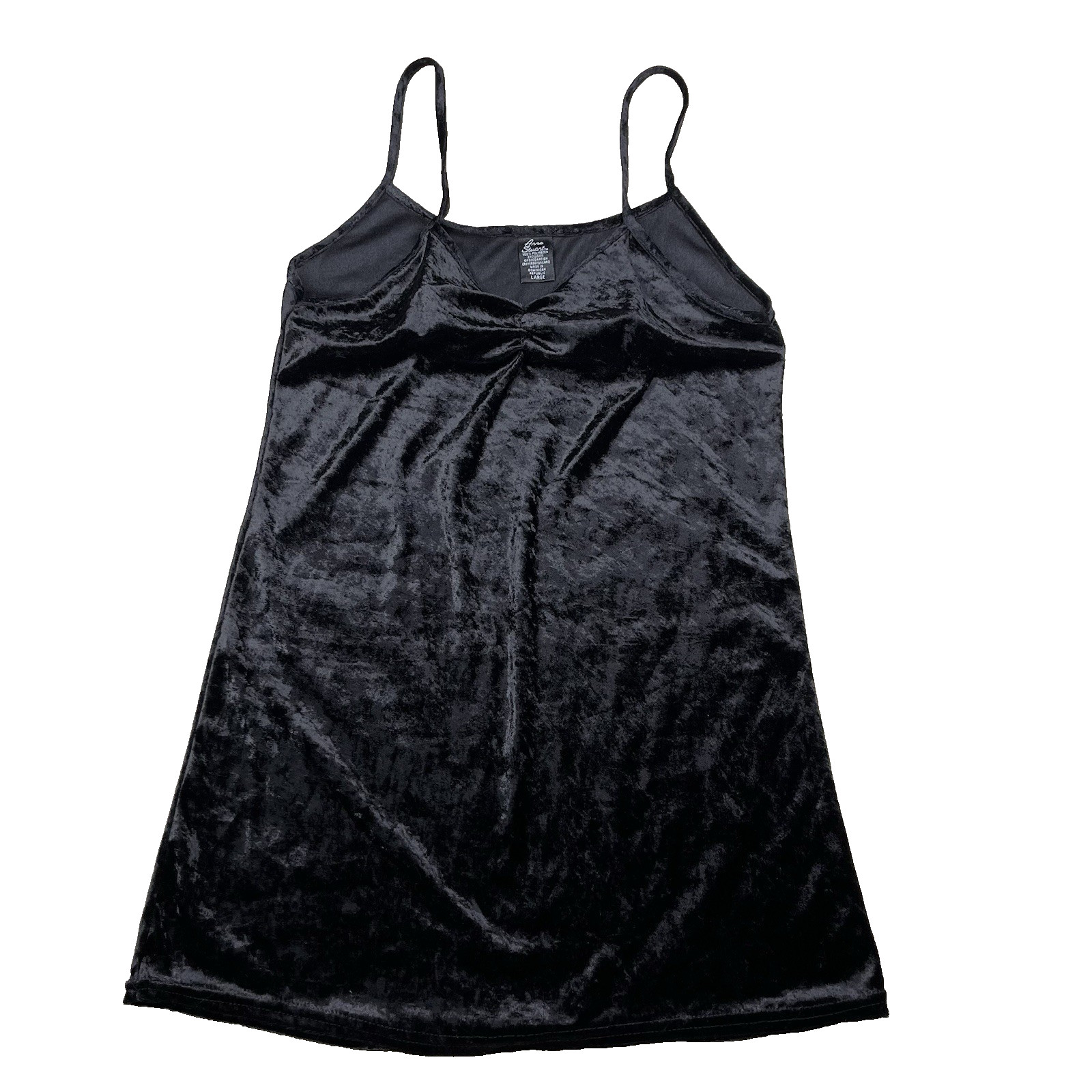 Black Velvet Top Cami Strappy Fitted Bodice Long Whimsigoth Witchy Sexy Y2K 90s