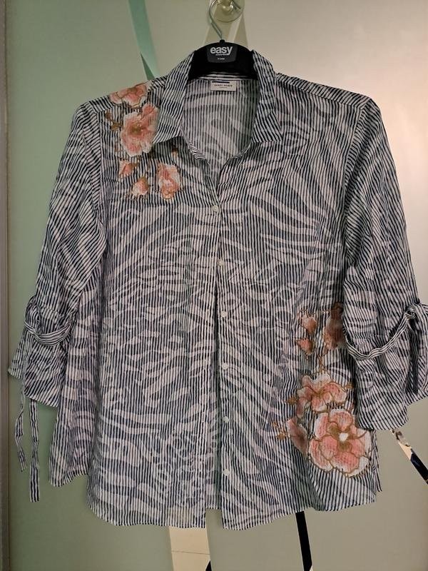 Women Gerry Weber blouse navy 48 / 4XL / 56