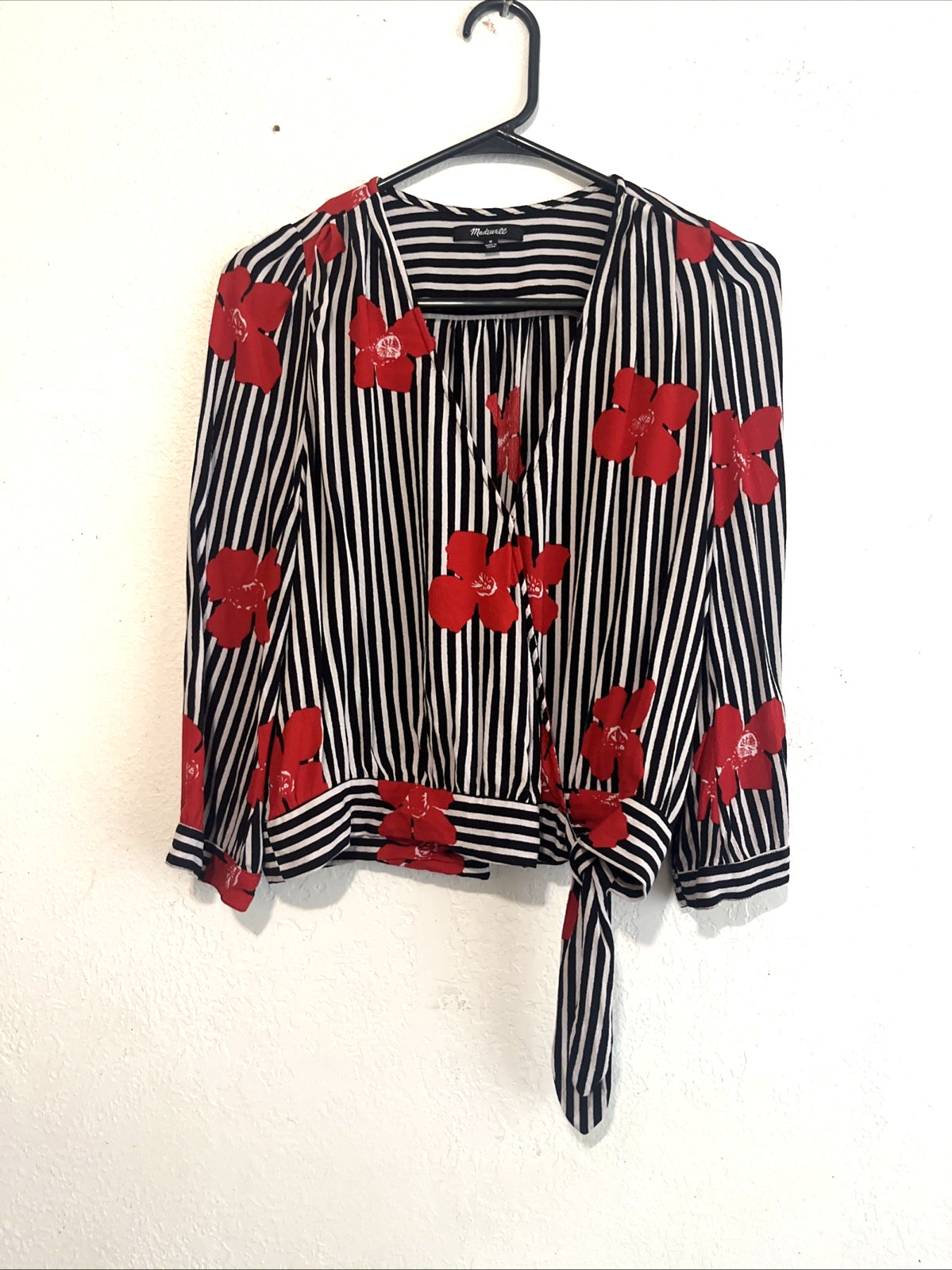 Madewell Wm’s SZ M Candied Orchids Wrap Boho, Modern Retro