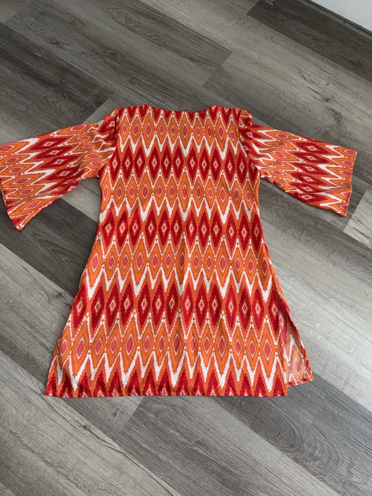 Peppermint Bay Turquoise, Pink & Navy Printed Cotton Tunic