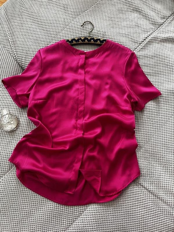 Women Peter Hahn shirt pink silk 38/M/46
