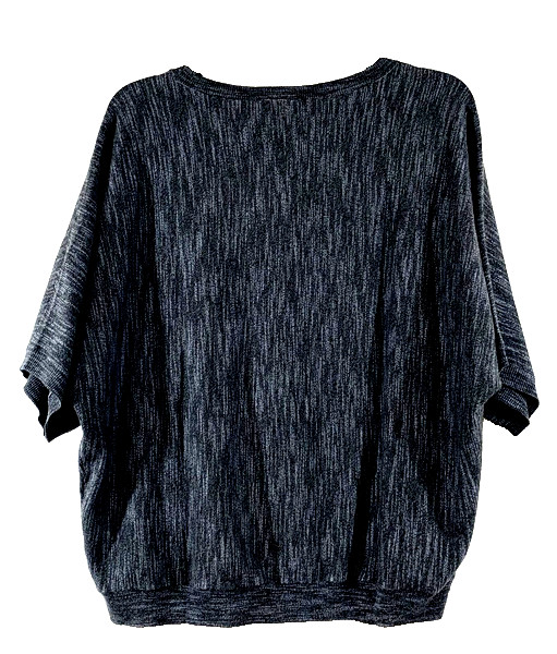 DKNY Jeans Women’s Dolman Sleeve Top(Charcoal Heathe,MEDIUM)NWT