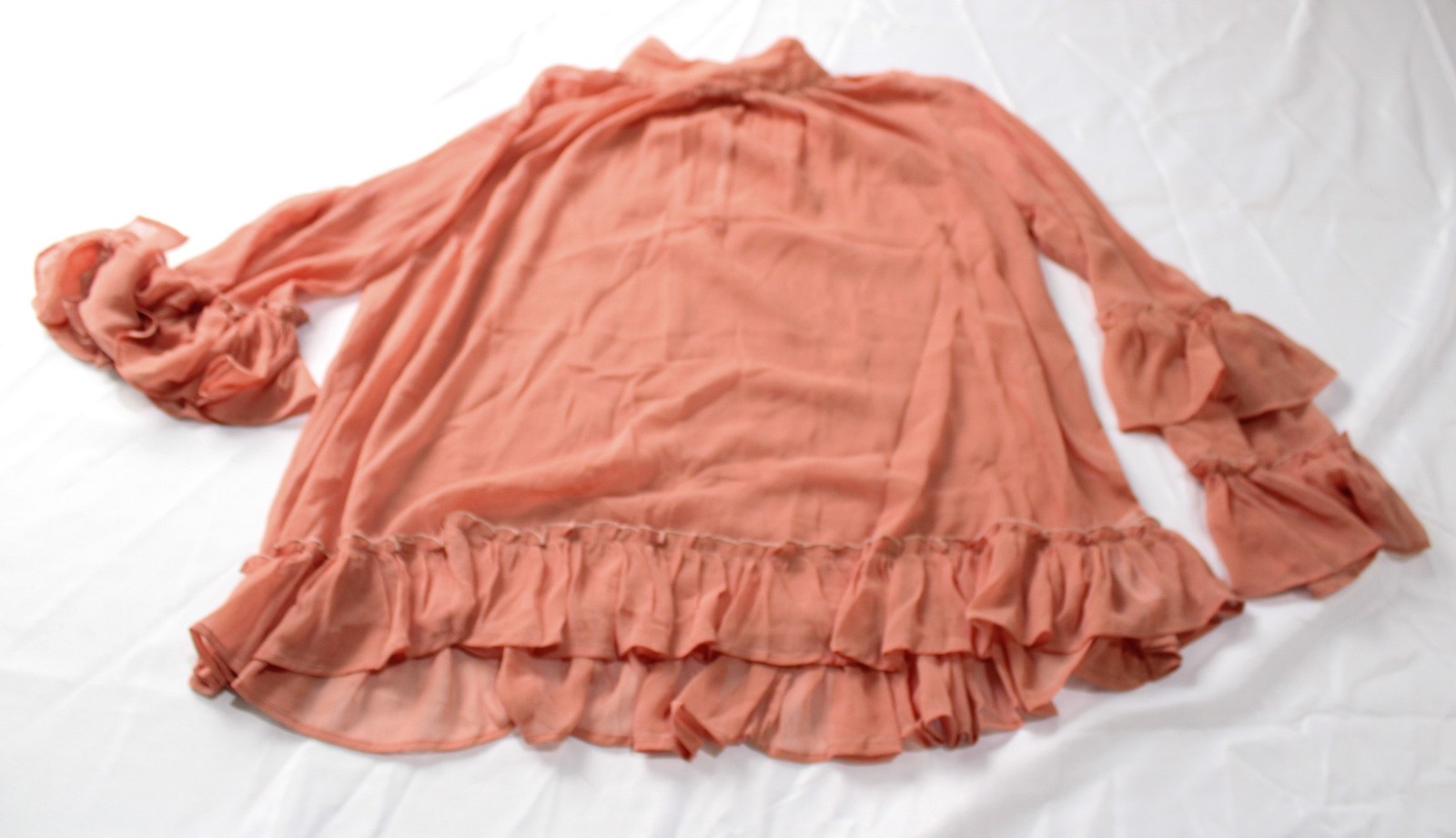ASOS Design Women’s High Neck Tiered Top AC2 Rose Pink Size: US: 6 UK:10 NWT