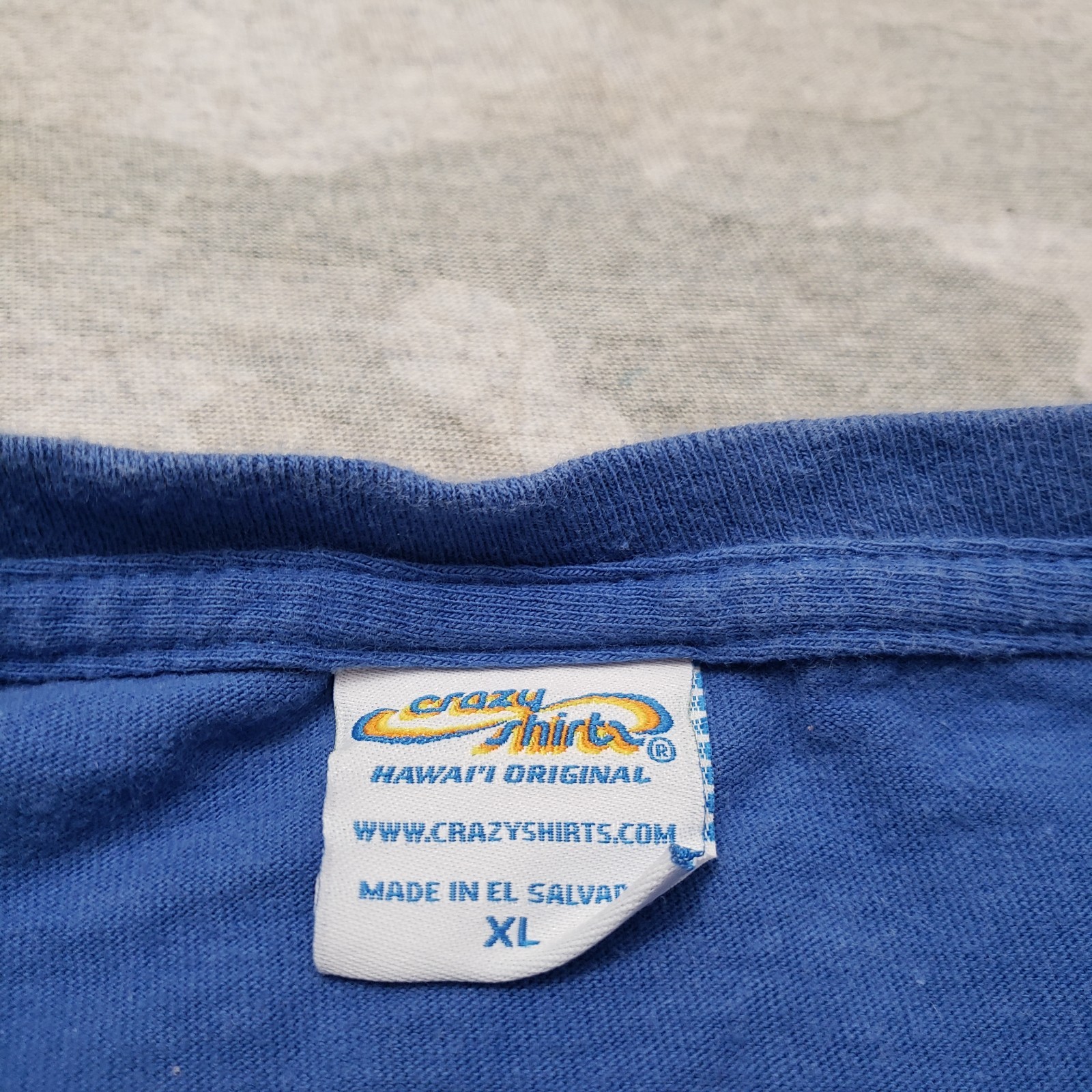 Crazy Shirts Top Womens XL Blue Short Sleeve Cactus