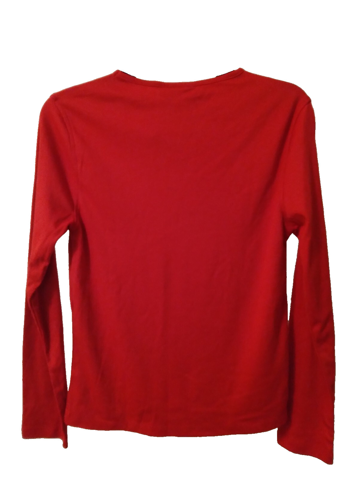 Nwt MC Sportswear Red Christmas Snowflake Top Sz S Embroidered Holidays New