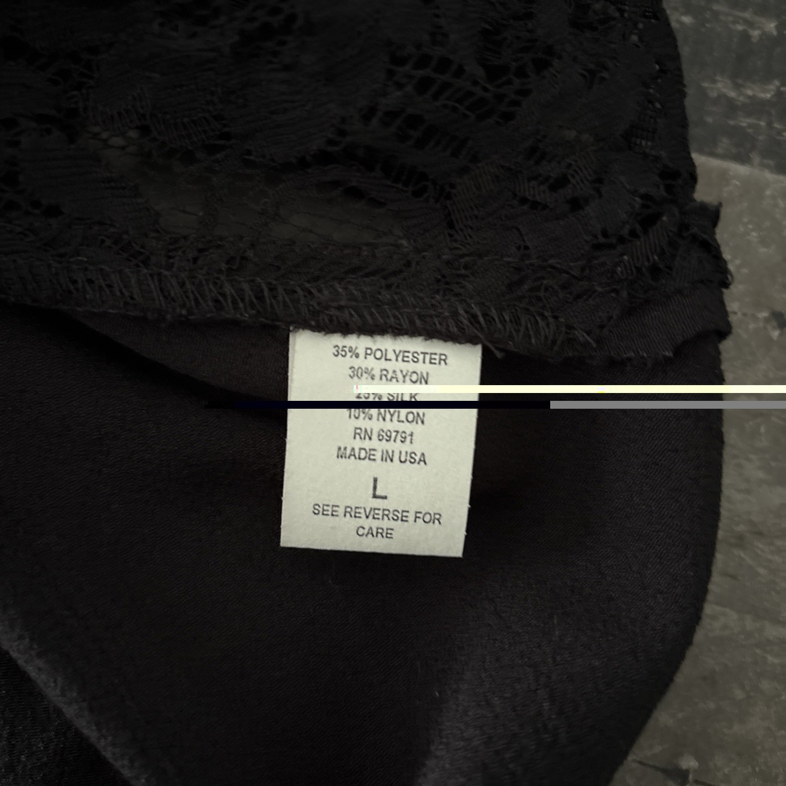 Violet Kay / Spencer Alexis Size L Black Ivory Mixed Fabric Topper Jacket blouse