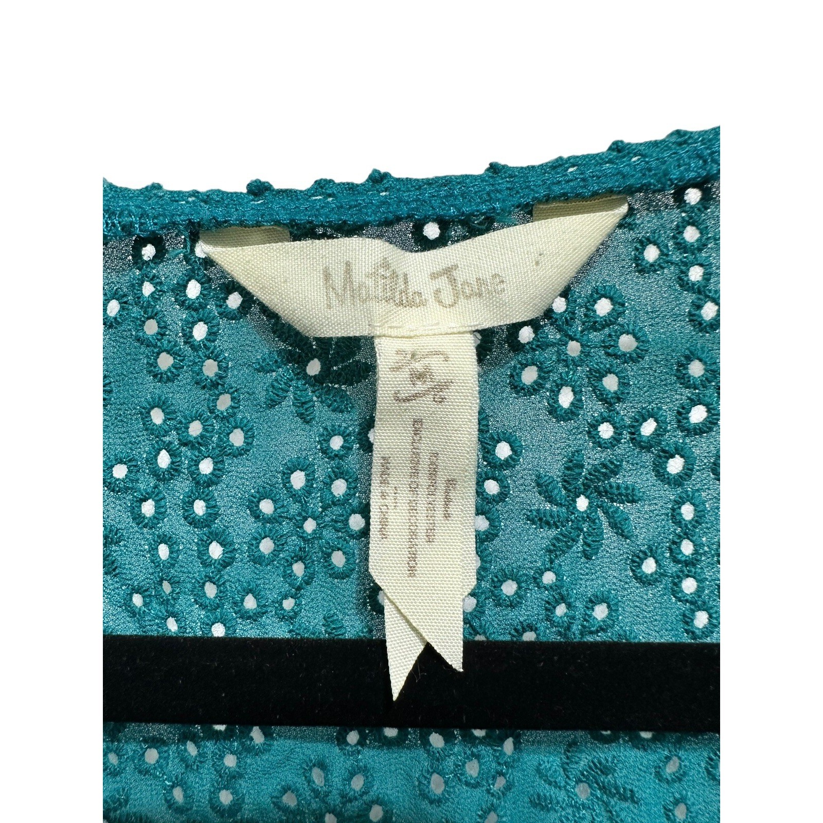 Matilda Jane Eyelet Lace Blouse Womens M Romantic Swiss Dot Flowy Fairy Boho