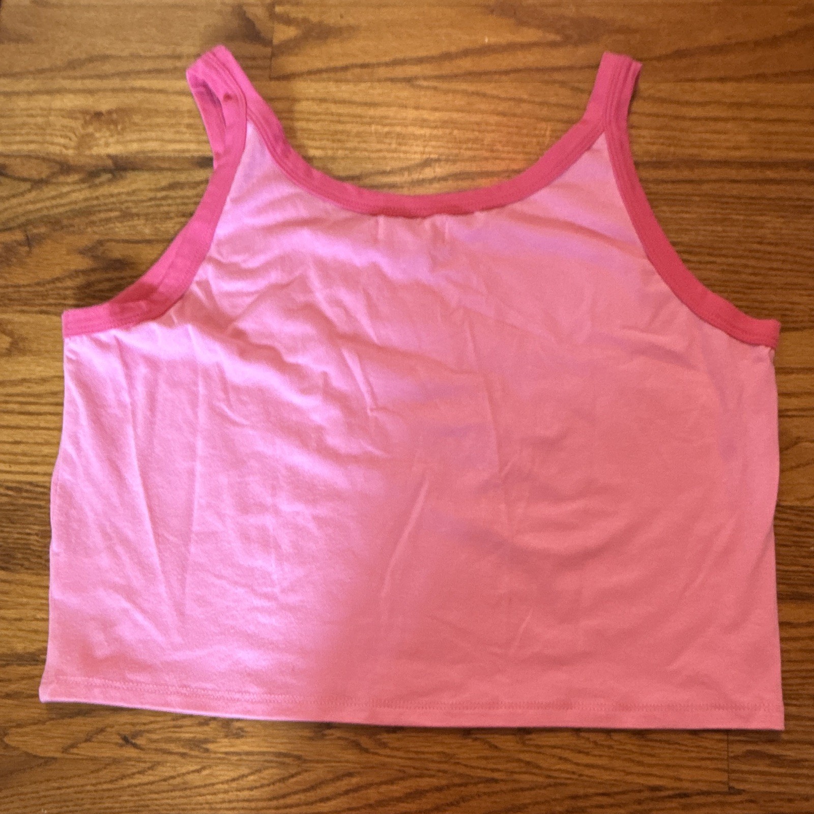 poppi Pink Graphic Logo Tank Top L “SODA THAT SLAYS”