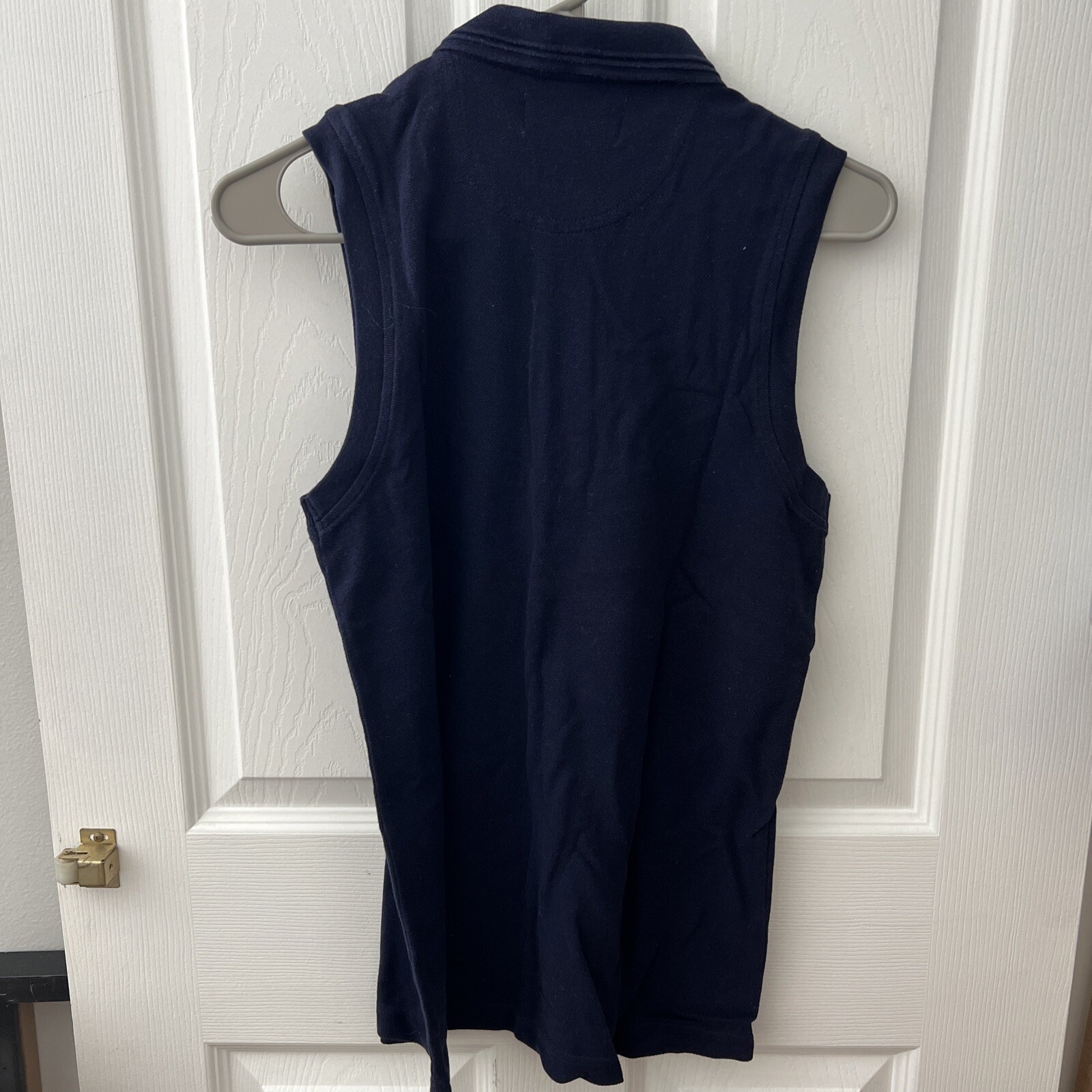 MERION GOLF CLUB by Izod Club Womens Size S sleeveless Tank Dark Blue Golf Shirt