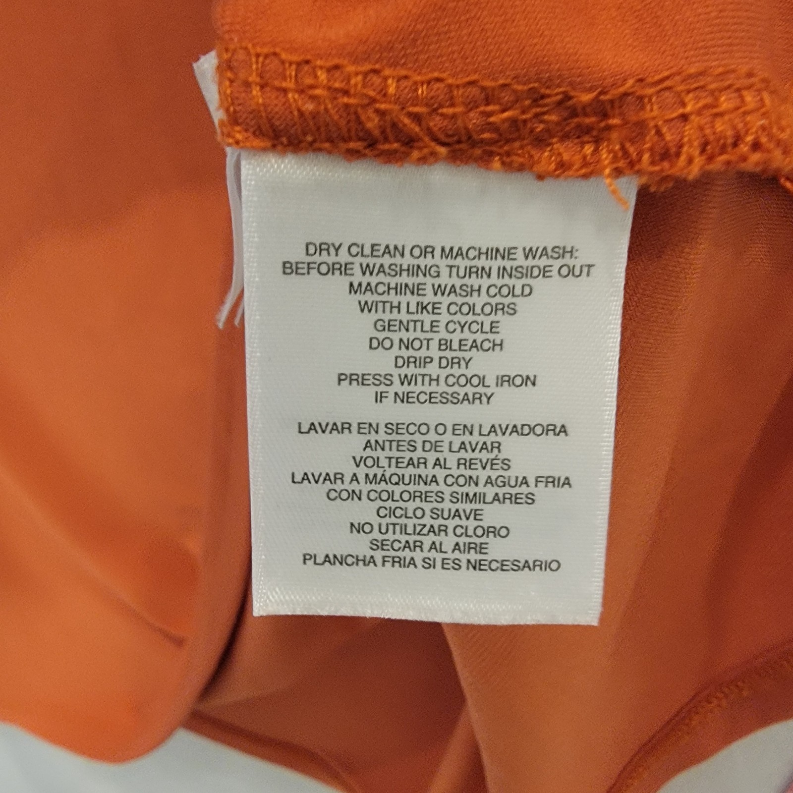 Kasper Womens Sleeveless Shell Top Size L Orange Keyhole Neck Stretch Blouse