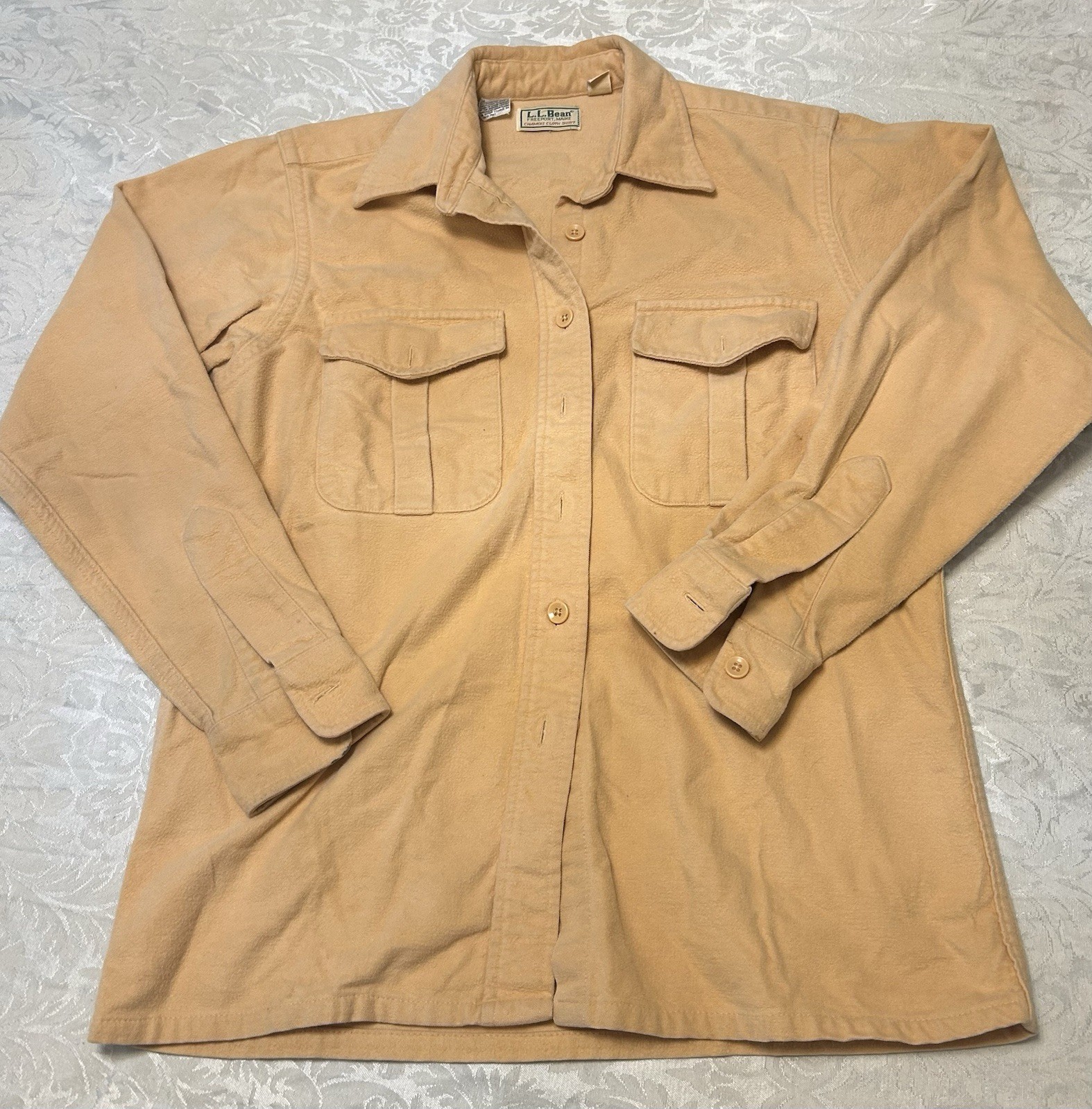 L.L. Bean Women’s Medium Apricot Long-sleeved Shirt