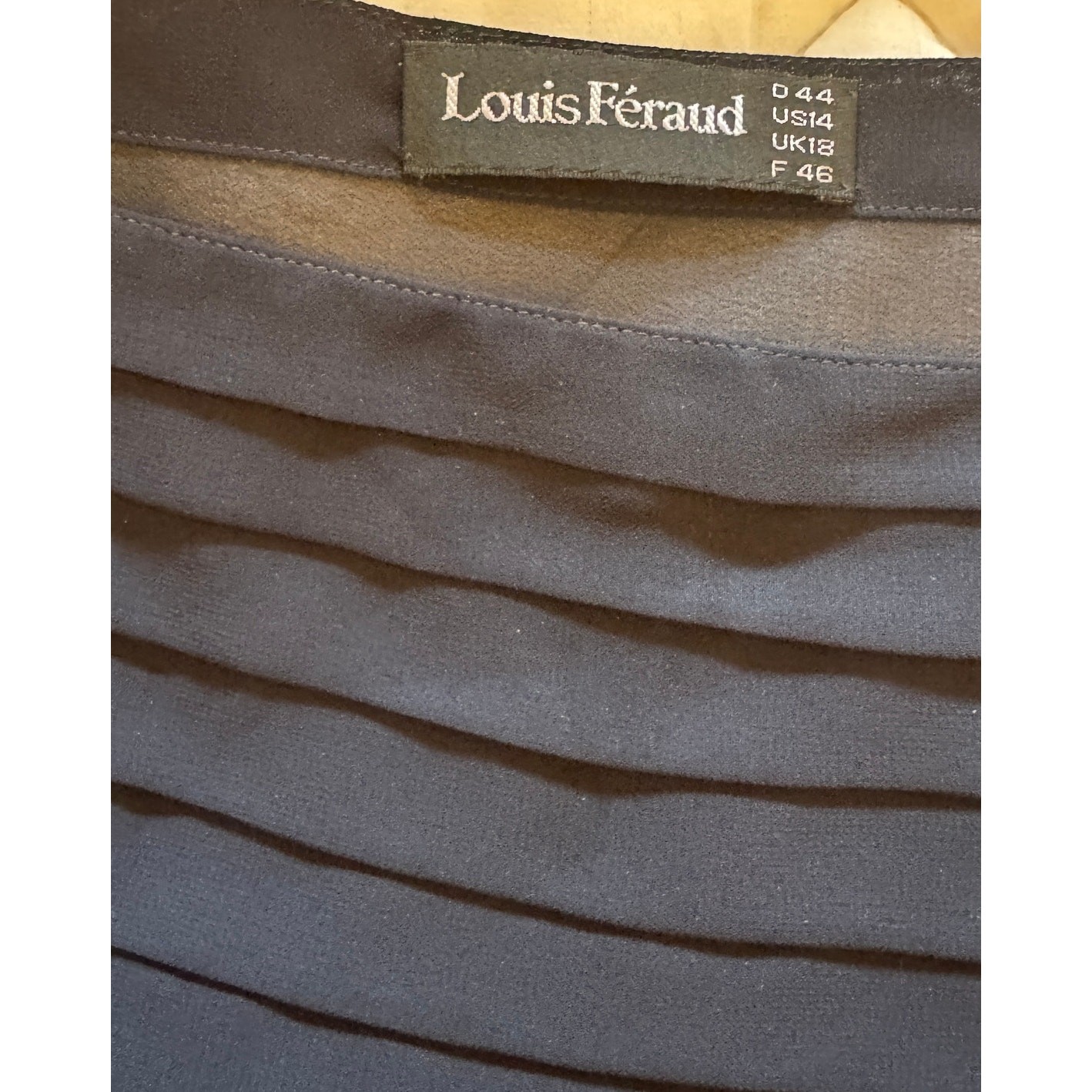 LOUIS FERAUD Vintage Tiered Pleated Camisole Tank EUR Size 14