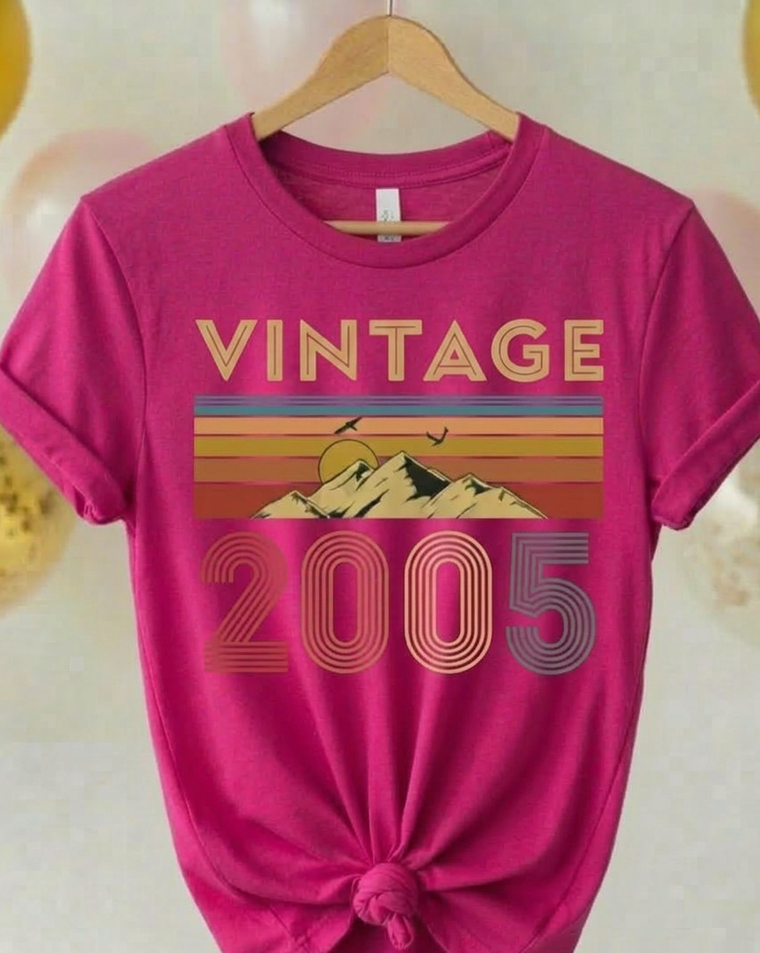 Vintage 2005 Birthday T-Shirt –21st Birthday Gift for Her