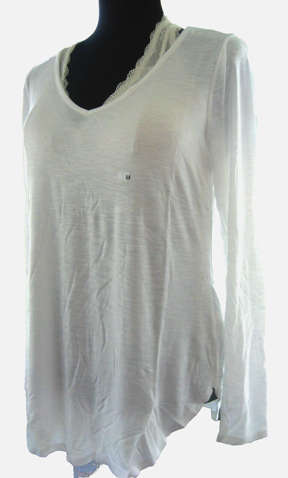 Maurices~New With Tags~White 24/7 Flawless Solid Long Sleeve Tunic Tee~Medium