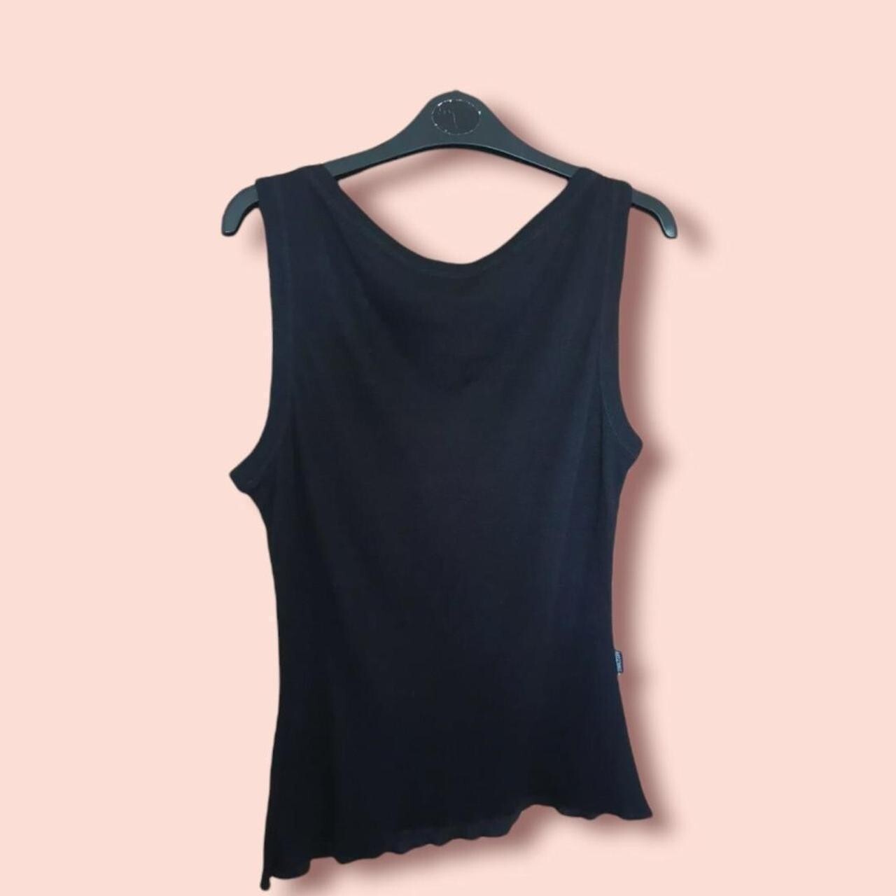 Moschino Jeans Y2k Black Vest With Bow Detail Uk 10 – designer