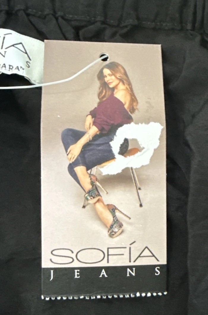Sofia Jeans Women’s Tie Halter Top Size XXL(20) Black Soot