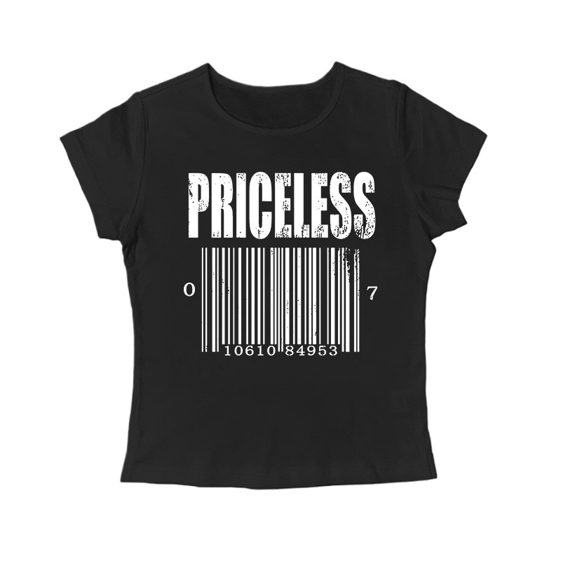 Printed Short T-Shirt Women Sling Tube Top Streetwear