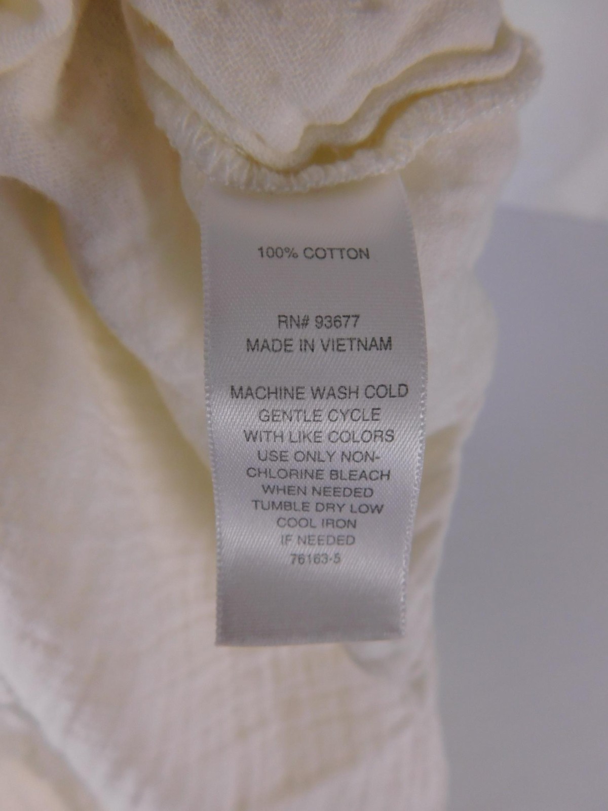 A.n.a A New Approach Blouse Womens XL White Gauze Collared Button Cotton Top
