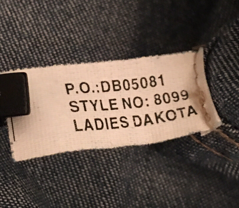 Dunbrooke Upstream Shirt Denim Vintage Womens Large Long Sleeve NWT VTG Dakota