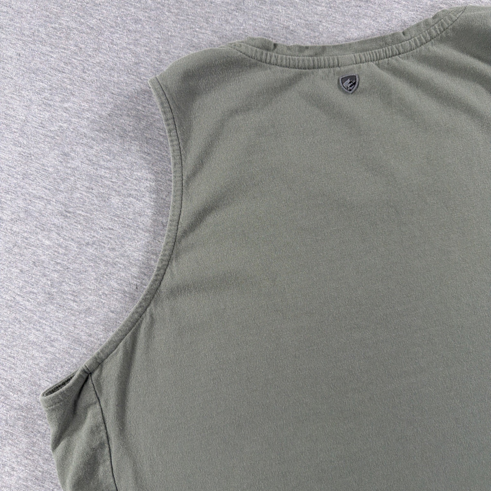 Kuhl Curved Hem Bravada Tank Top Womens XL Green 8487 Cotton