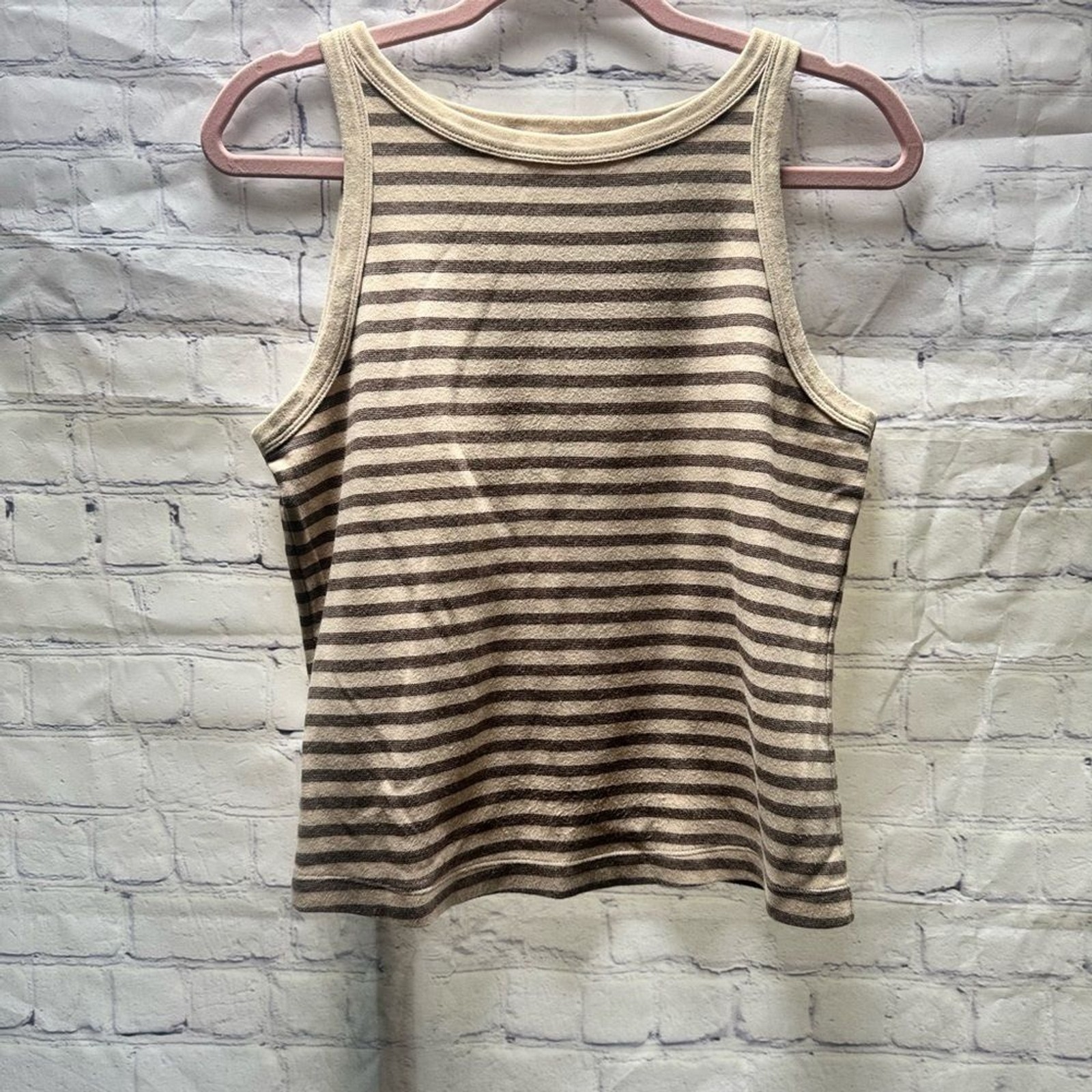 Ann Taylor Factory Striped Halter Tank Size Small