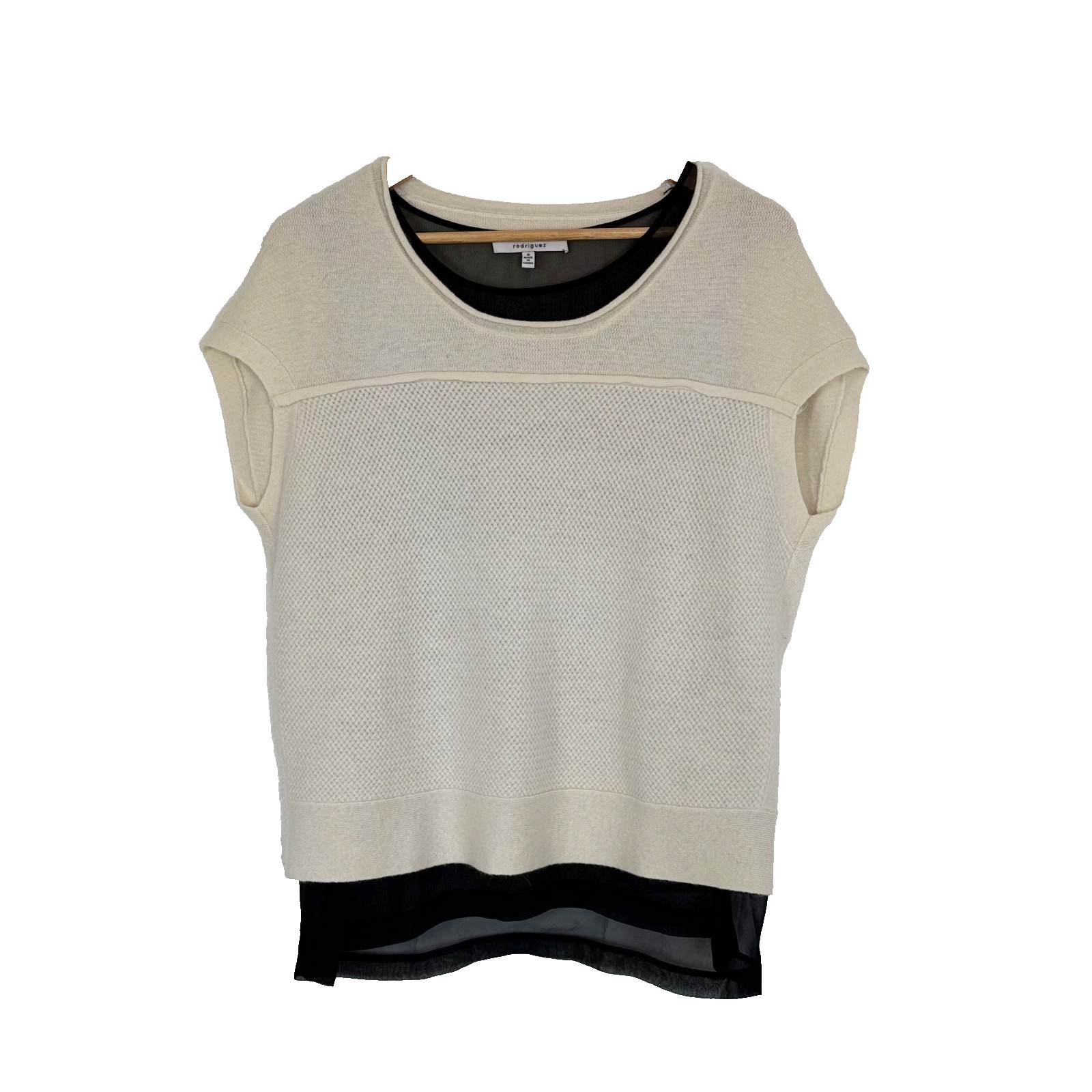 Alex Rodriguez Top Small Wool Angora Rabbit Hair Old Money Quiet Luxury