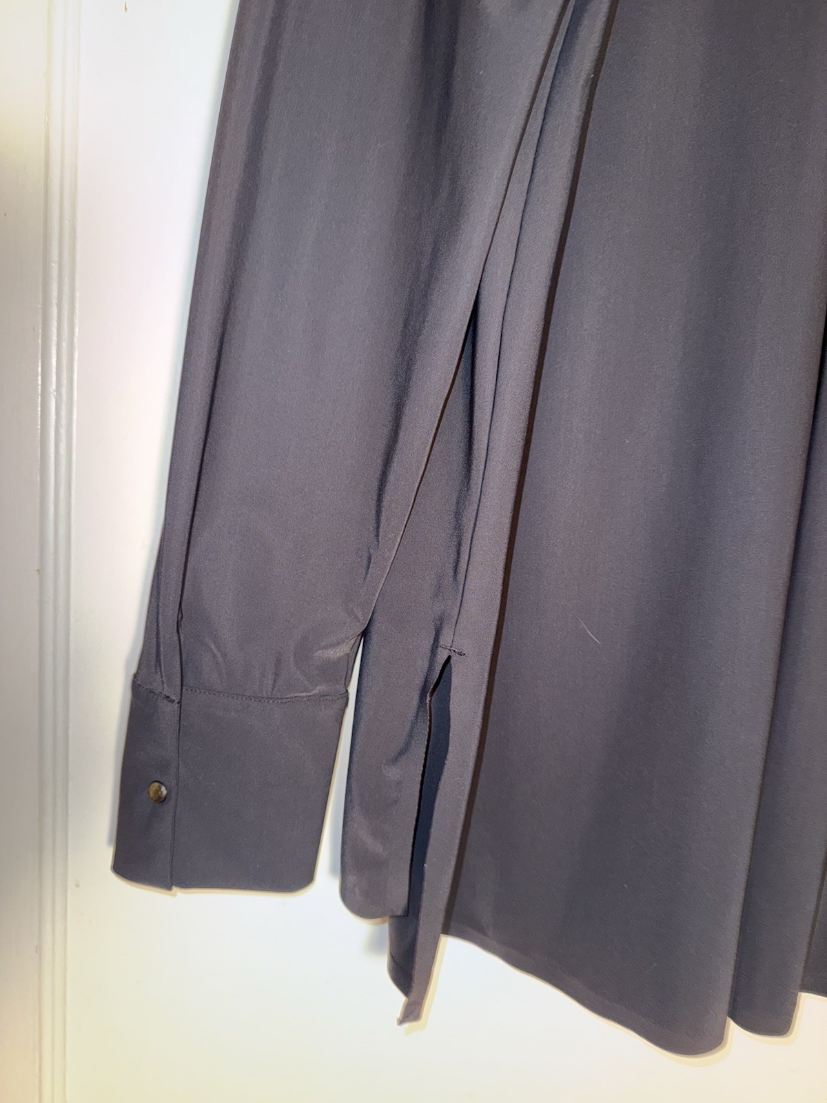 ADAY SOMETHING TAILORED BLACK SHIRT EUC $165 RETAIL. Size L. d980