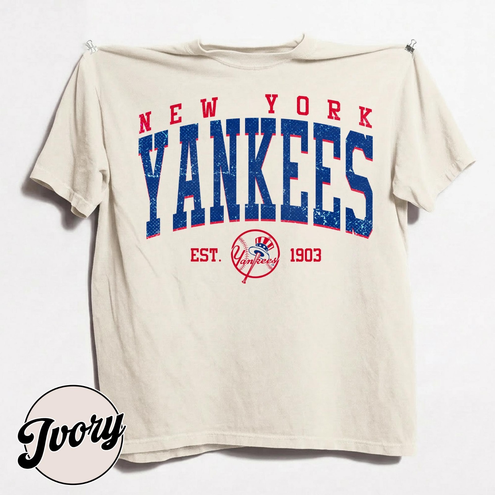 Vintage 90s New York Yankees Est 1903 Baseball Comfort Color Shirt