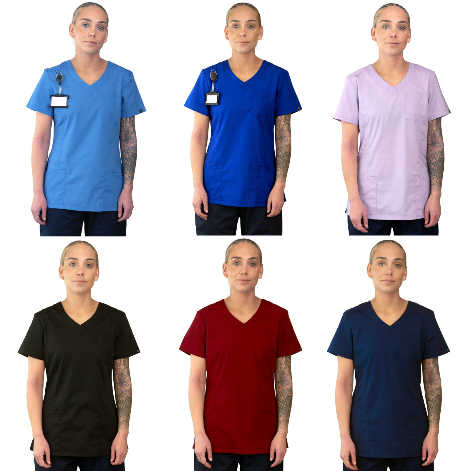 Athena Scrub Tunic Top Ladies Nurse Doctor Healthcare Beautician Esthetician