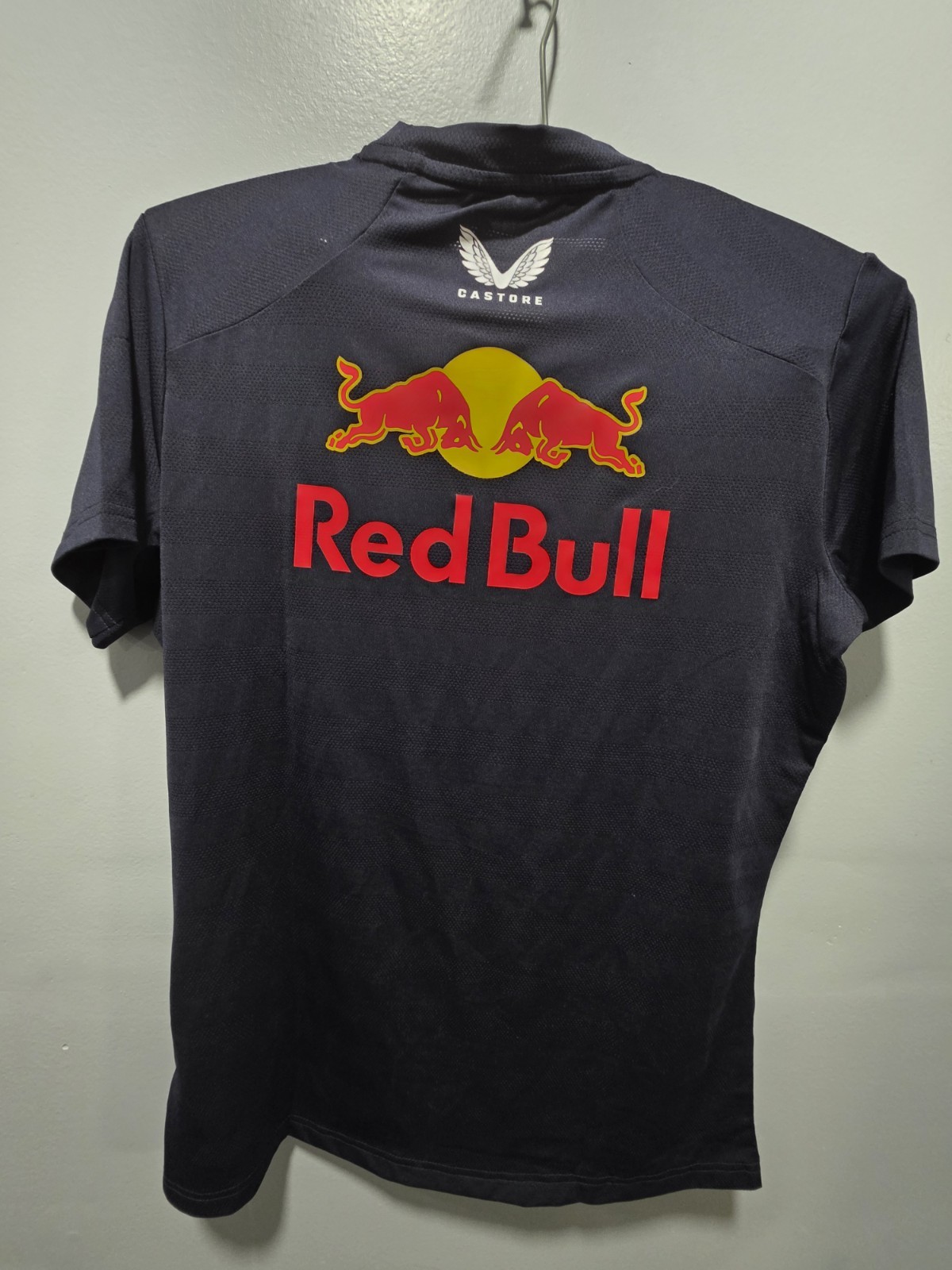 Castore Oracle Red Bull Racing Driver T-Shirt MV Womens Size 4 Navy Blue Jersey